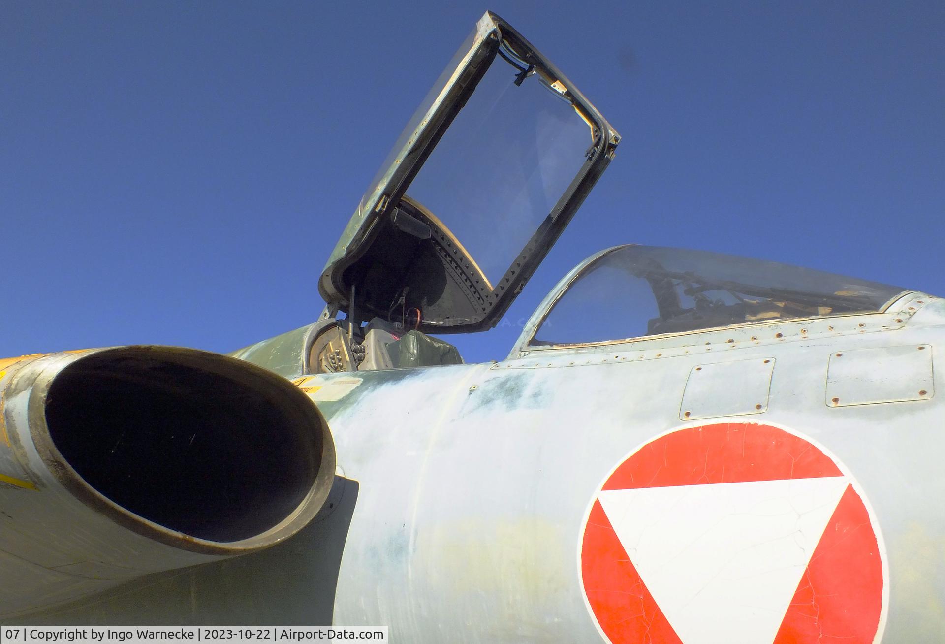 07, Saab J-35Oe MkII Draken C/N 35-1407, SAAB J35Oe Mk II Draken at the Österreichisches Luftfahrtmuseum (Austrian Aviation Museum), Graz-Thalerhof