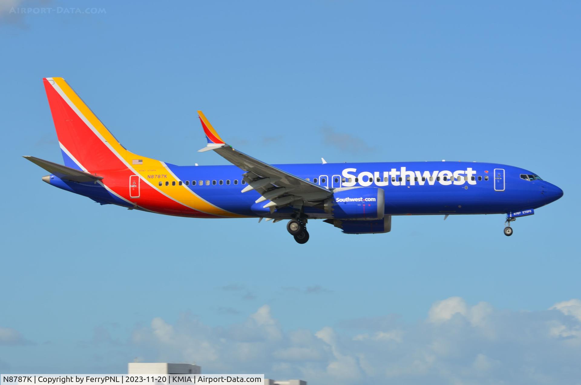 N8787K, 2022 Boeing 737-8 MAX C/N 67778, Arrival of Southwest B738 MAX