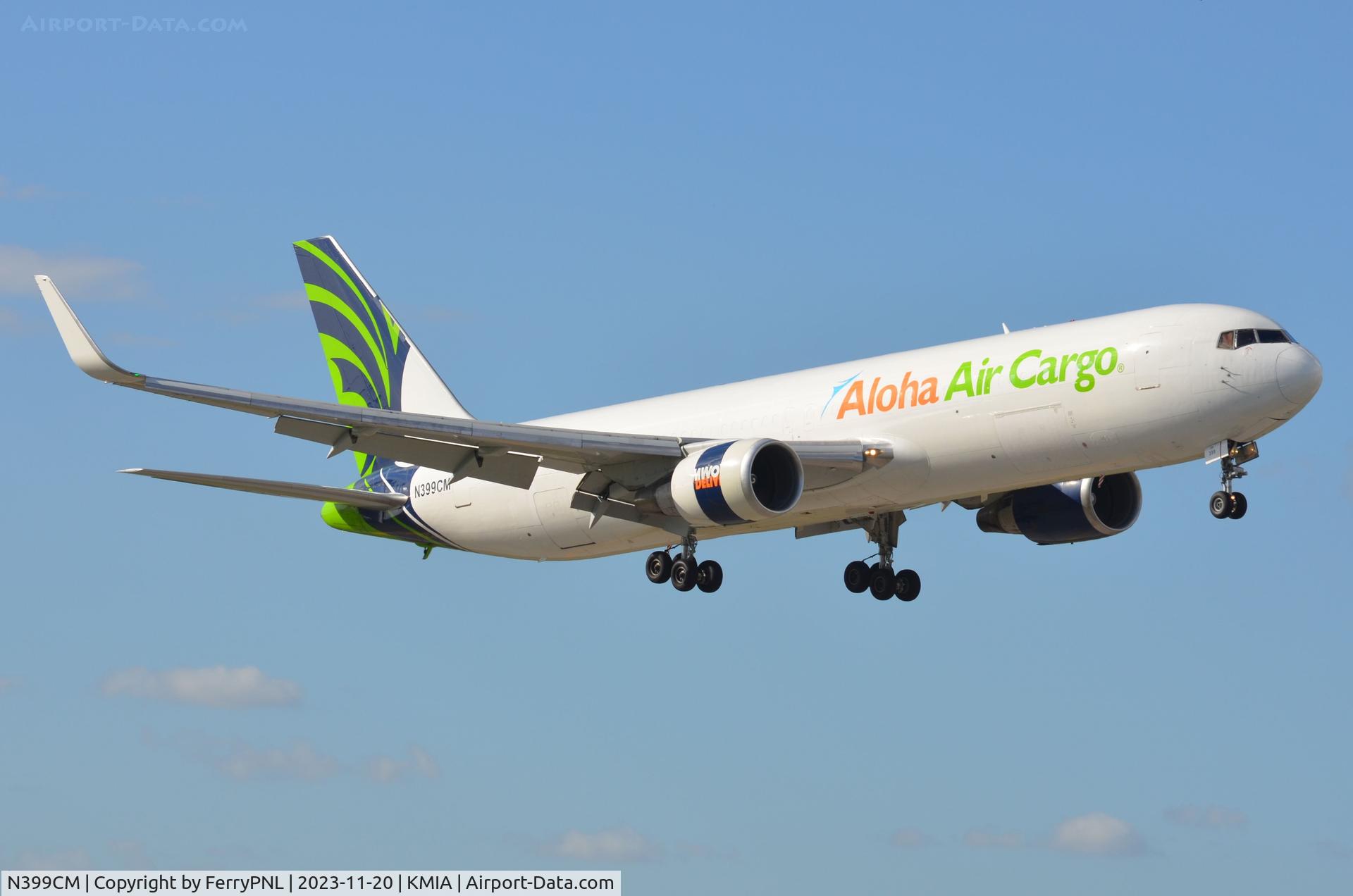 N399CM, 1993 Boeing 767-323/ER C/N 25451, Aloha Air Cargo B763F on short final