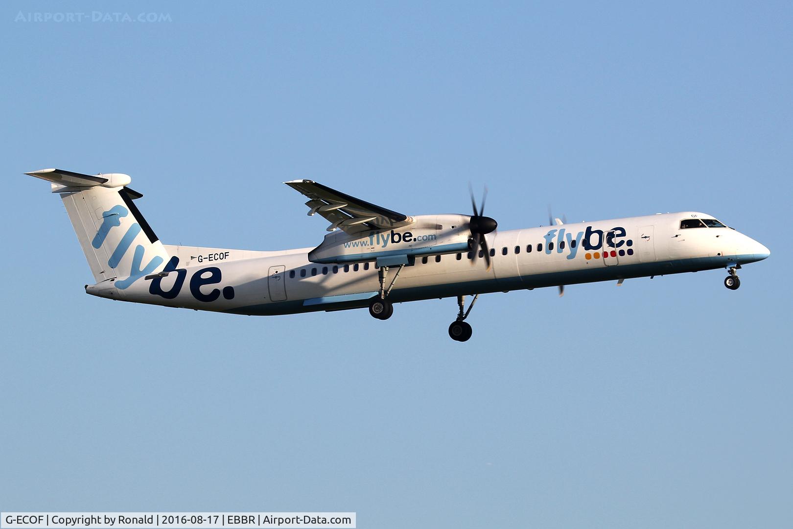 G-ECOF, 2008 De Havilland Canada DHC-8-402Q Dash 8 C/N 4216, at bru