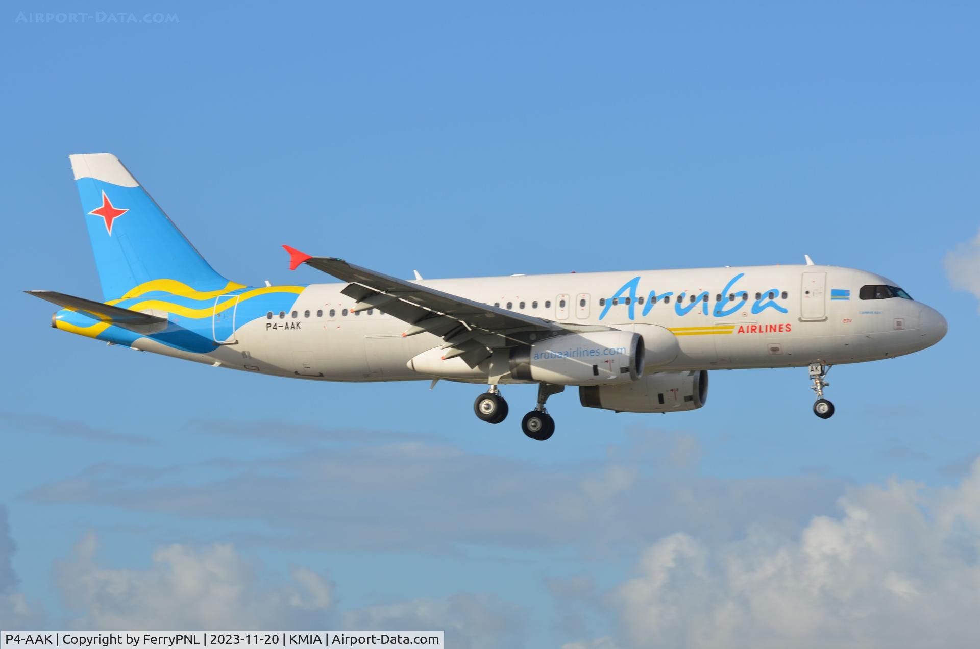 P4-AAK, 2010 Airbus A320-232 C/N 4459, Aruba Airlines A320 shuttling up and down to Cuba for Global X