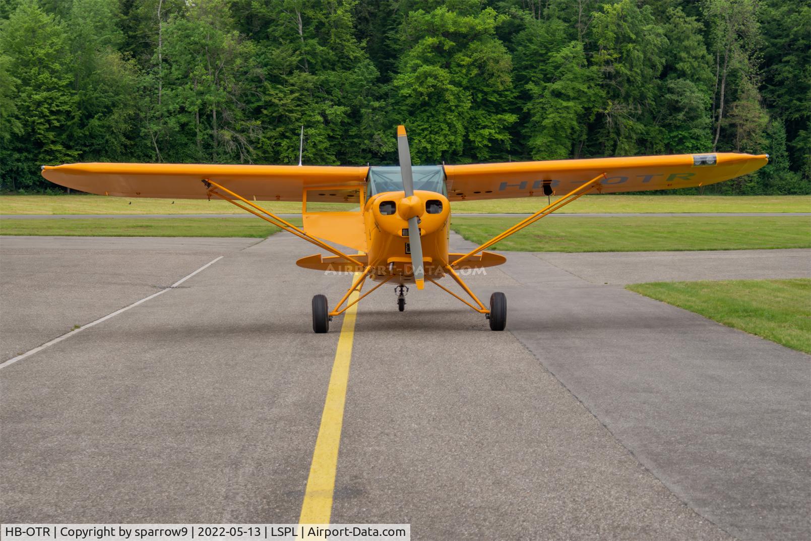 HB-OTR, 1960 Piper PA-22-150 Caribbean C/N 22-7525, Head-on view after a very long rebuild to conventional gear.
