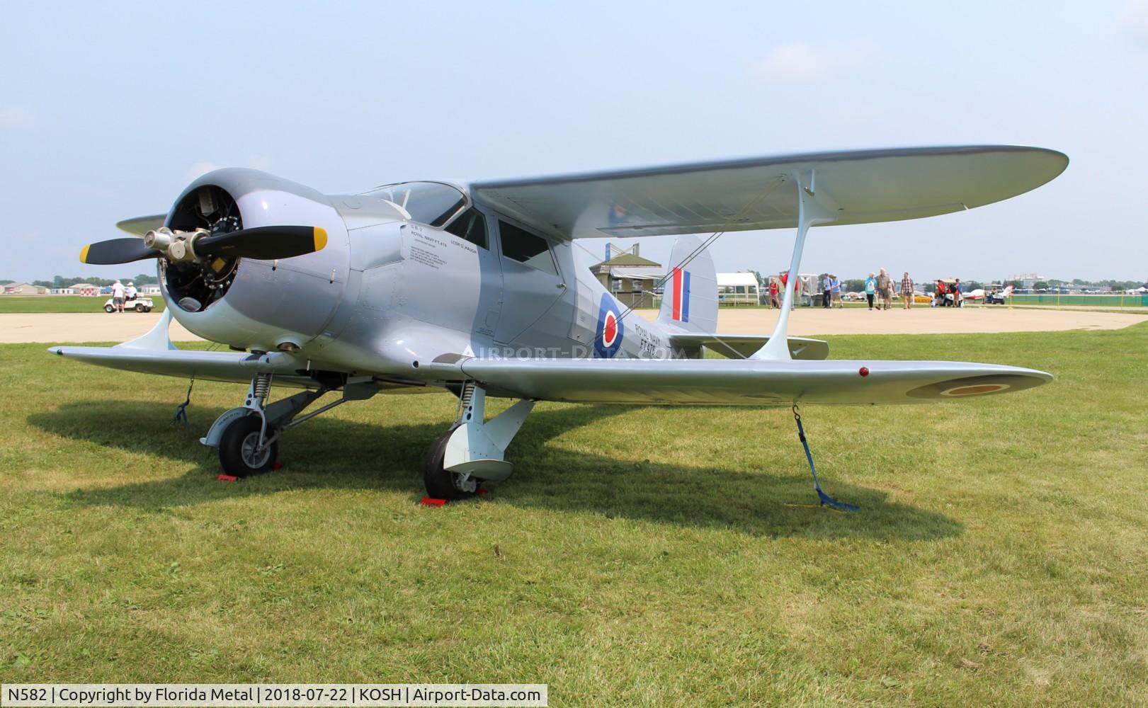 N582, 1944 Beech D17S Staggerwing C/N 6704, Beech 17 zx