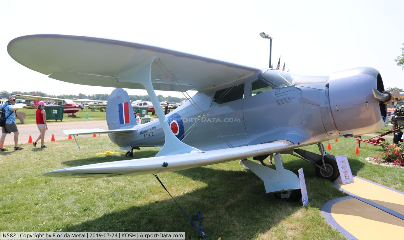 N582, 1944 Beech D17S Staggerwing C/N 6704, Beech 17 zx