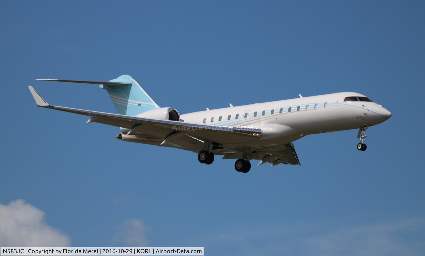 N583JC, 2013 Bombardier BD-700-1A10 Global 6000 C/N 9583, Global 6000 zx