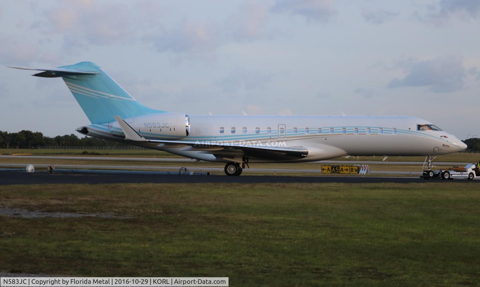 N583JC, 2013 Bombardier BD-700-1A10 Global 6000 C/N 9583, Global 6000 zx