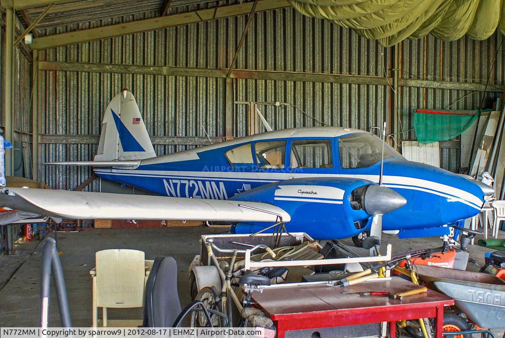 N772MM, 1961 Piper PA-23-160 Apache C/N 23-1989, Being prepared for export at Midden Zeeland?