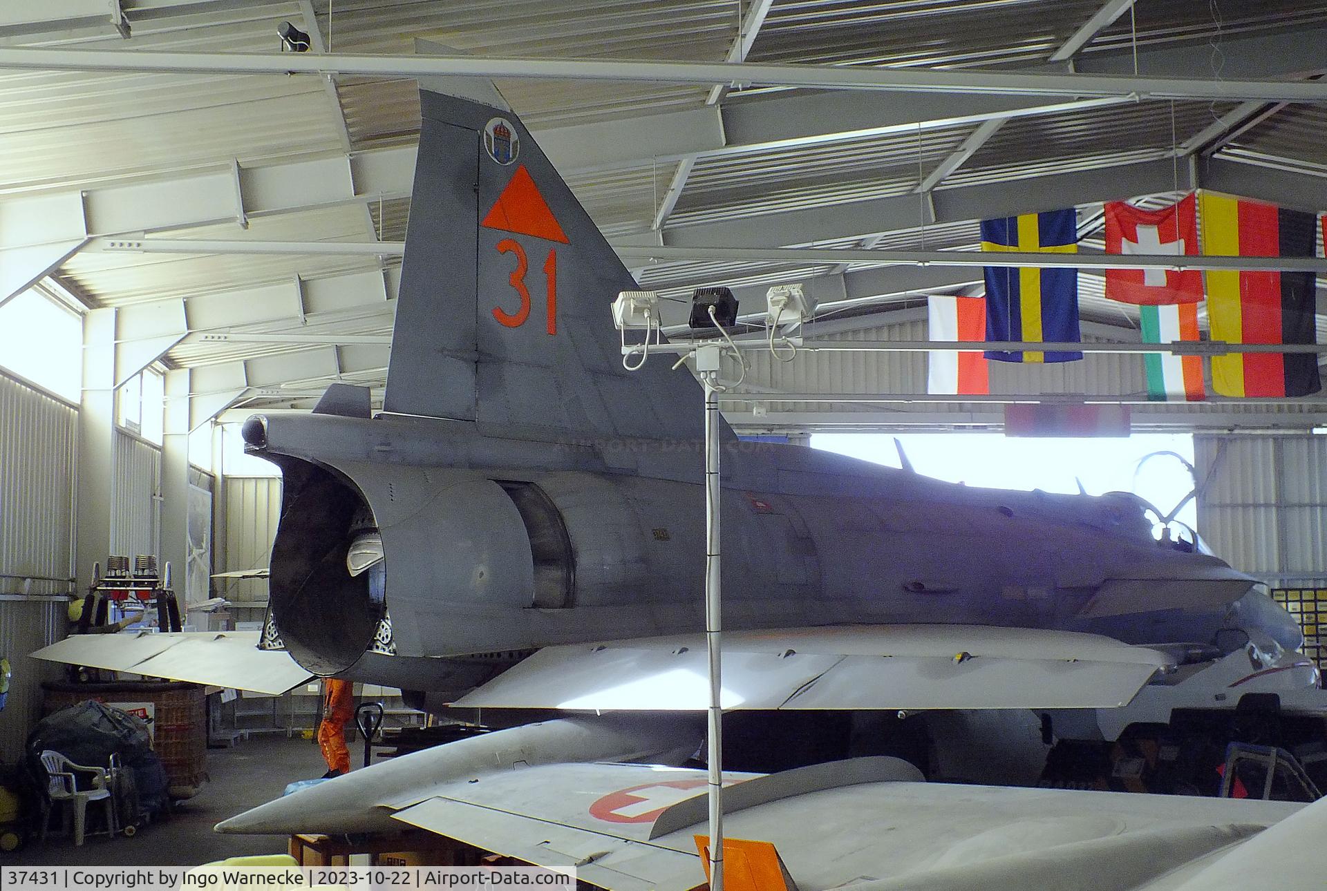 37431, Saab JA 37Di Viggen C/N 37431, SAAB JA37Di Viggen at the Österreichisches Luftfahrtmuseum (Austrian Aviation Museum), Graz-Thalerhof