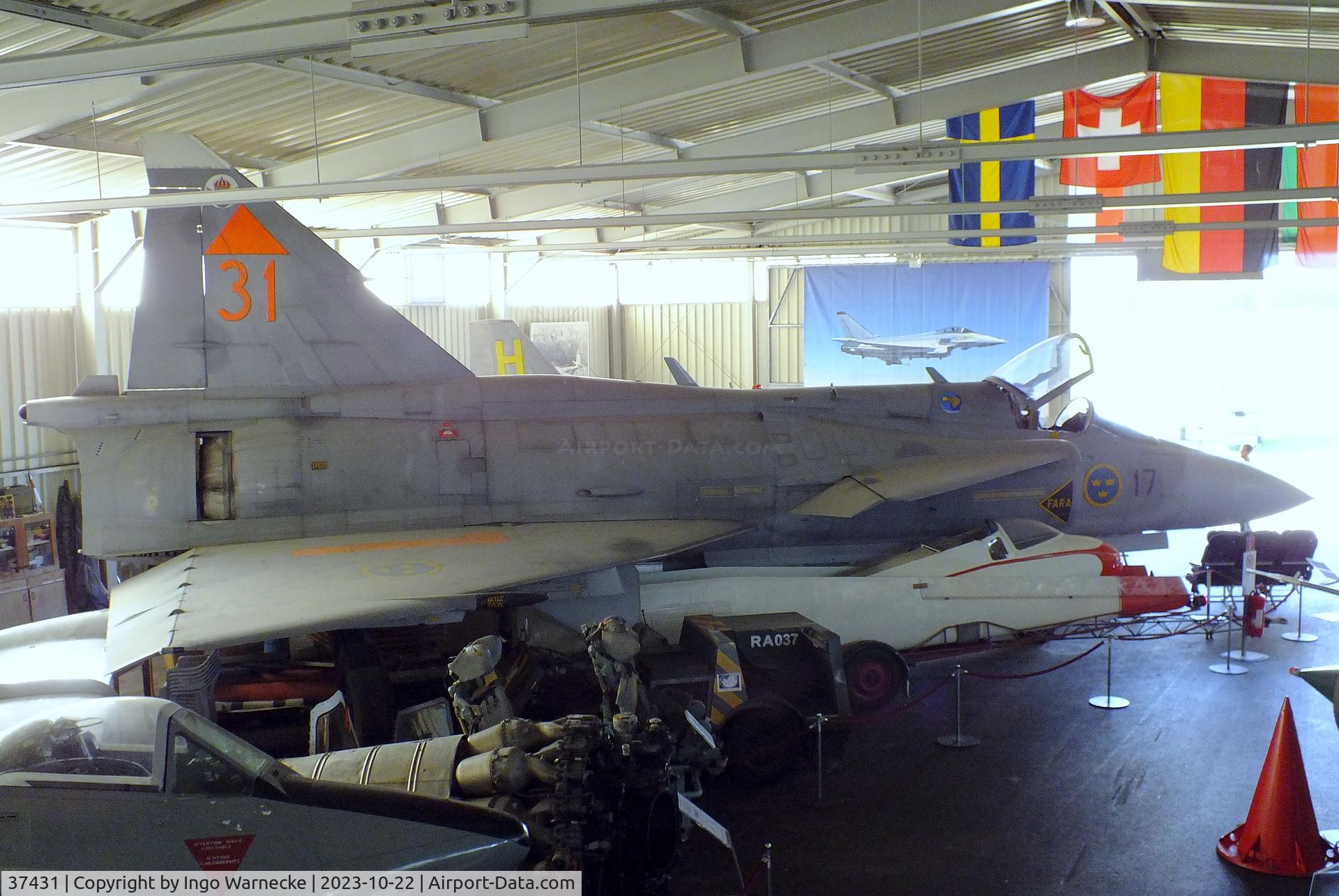 37431, Saab JA 37Di Viggen C/N 37431, SAAB JA37Di Viggen at the Österreichisches Luftfahrtmuseum (Austrian Aviation Museum), Graz-Thalerhof