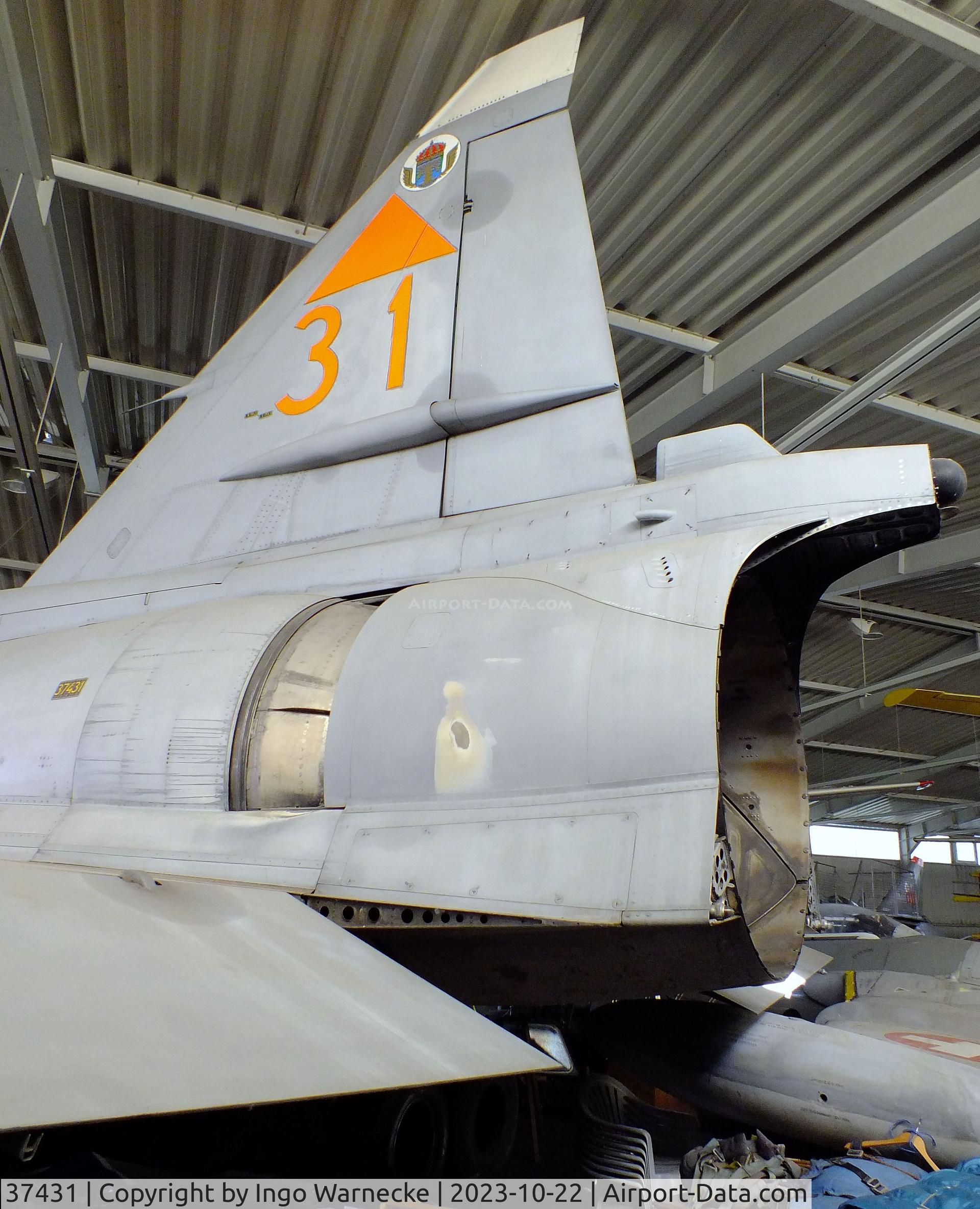 37431, Saab JA 37Di Viggen C/N 37431, SAAB JA37Di Viggen at the Österreichisches Luftfahrtmuseum (Austrian Aviation Museum), Graz-Thalerhof
