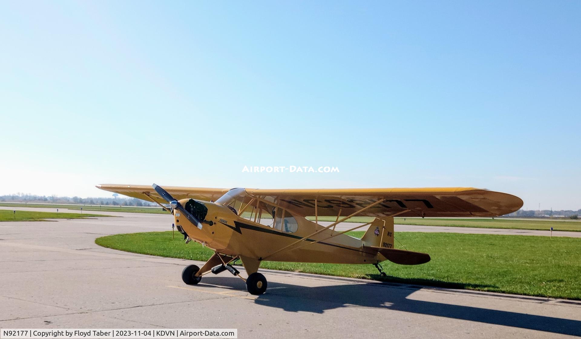 N92177, 1946 Piper J3C-65 Cub Cub C/N 16617, REVV Aviation at Davenport