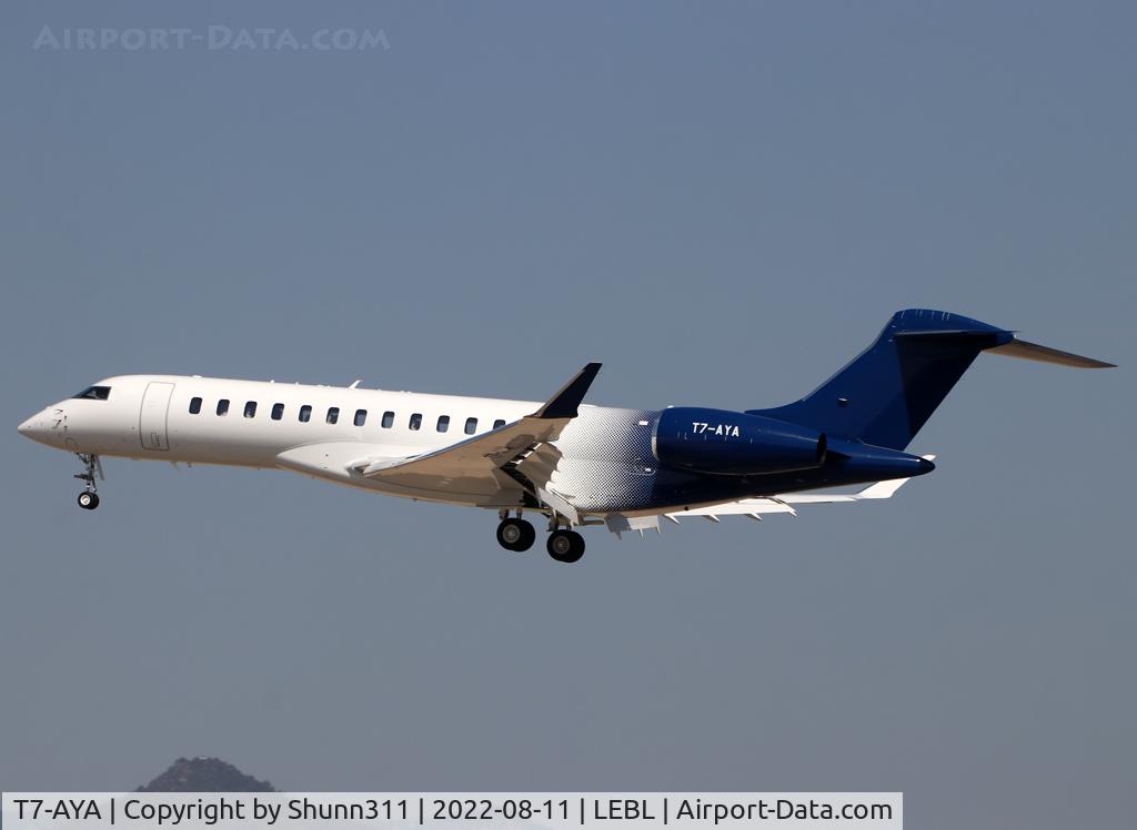 T7-AYA, 2019 Bombardier BD-700-2A12 Global 7500 C/N 70048, Landing rwy 24R