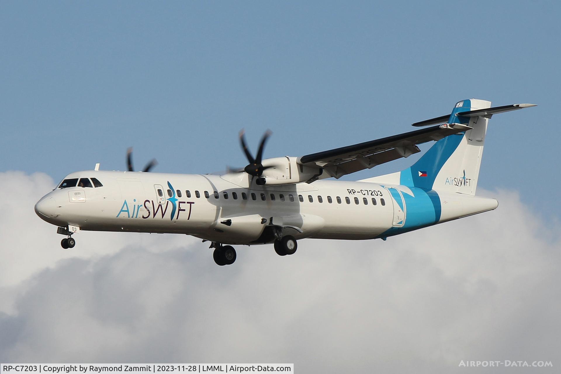 RP-C7203, ATR 72-600(72-212A) C/N 1675, ATR72-600 RP-C7203 Air Swift