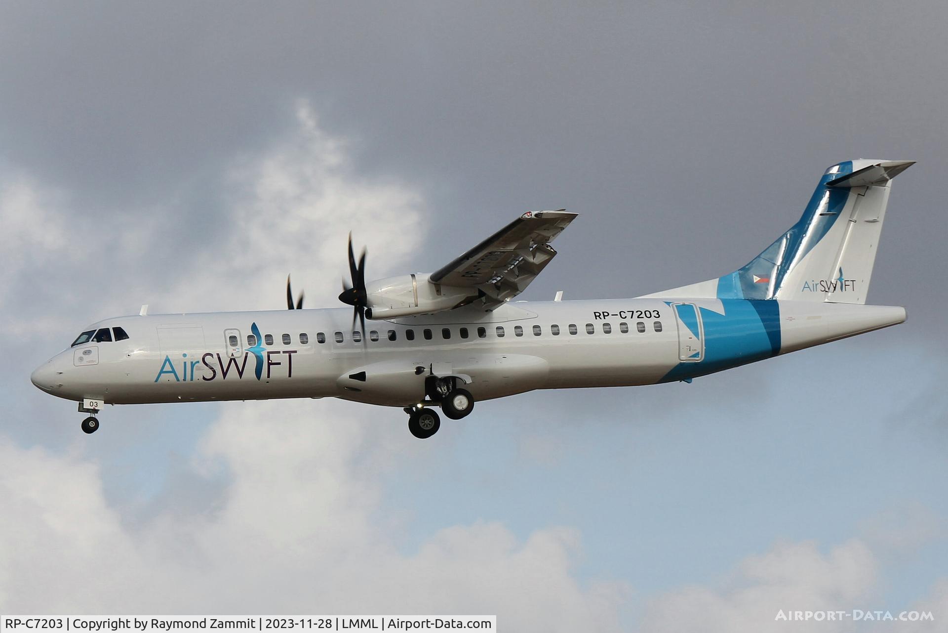 RP-C7203, ATR 72-600(72-212A) C/N 1675, ATR72-600 RP-C7203 Air Swift