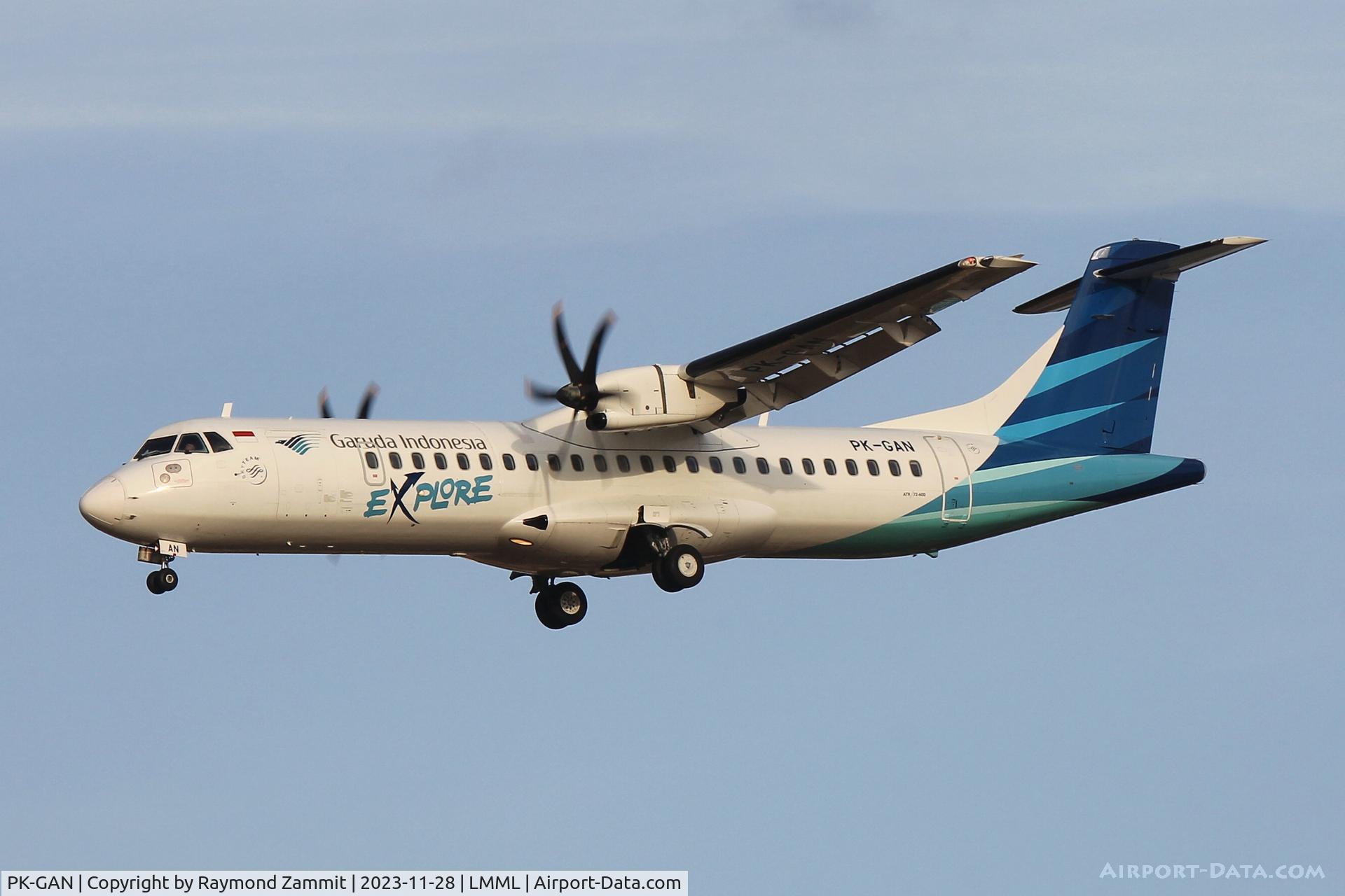 PK-GAN, 2016 ATR 72-600 C/N 1321, ATR72-600 PK-GAN Garuda Indonesia
