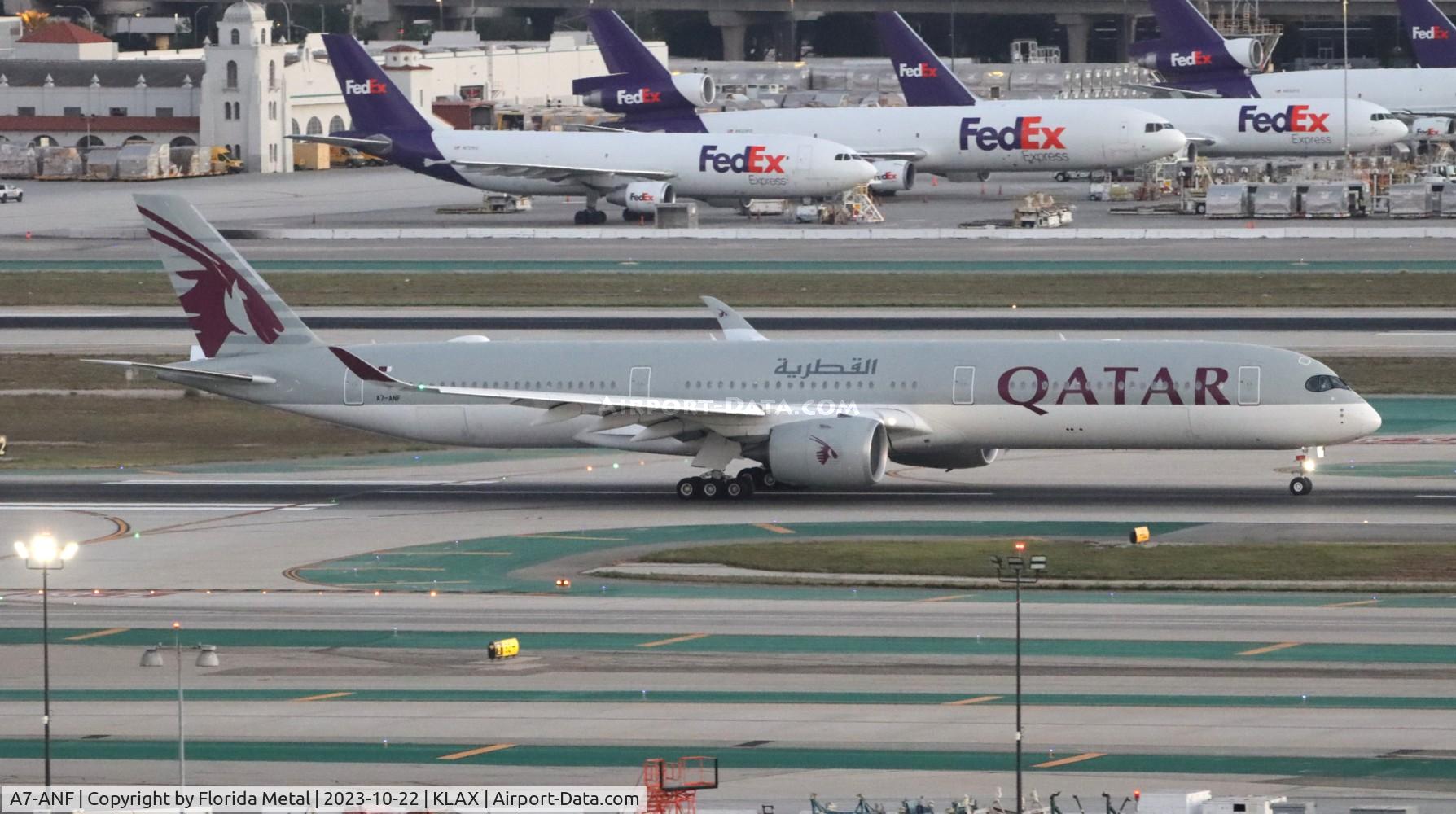 A7-ANF, 2018 Airbus A350-1041 C/N 161, QTR A35X zx LAX-OTHH / DOH