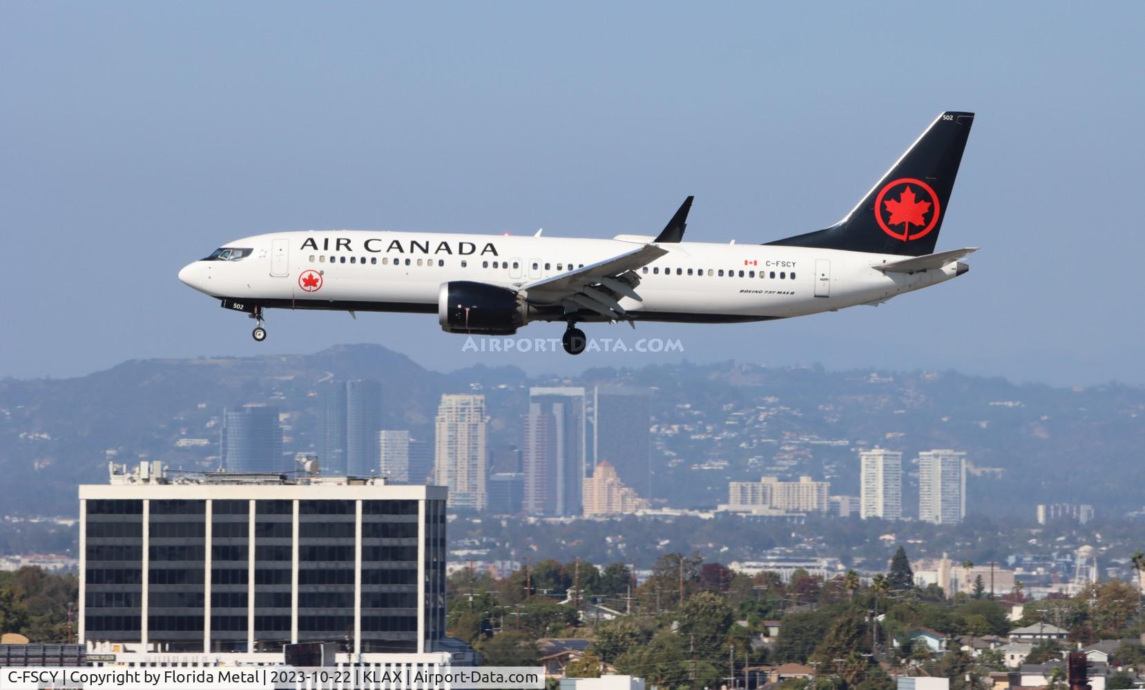 C-FSCY, 2017 Boeing 737-8 C/N 61208, ACA 737-8 zx YVR-LAX