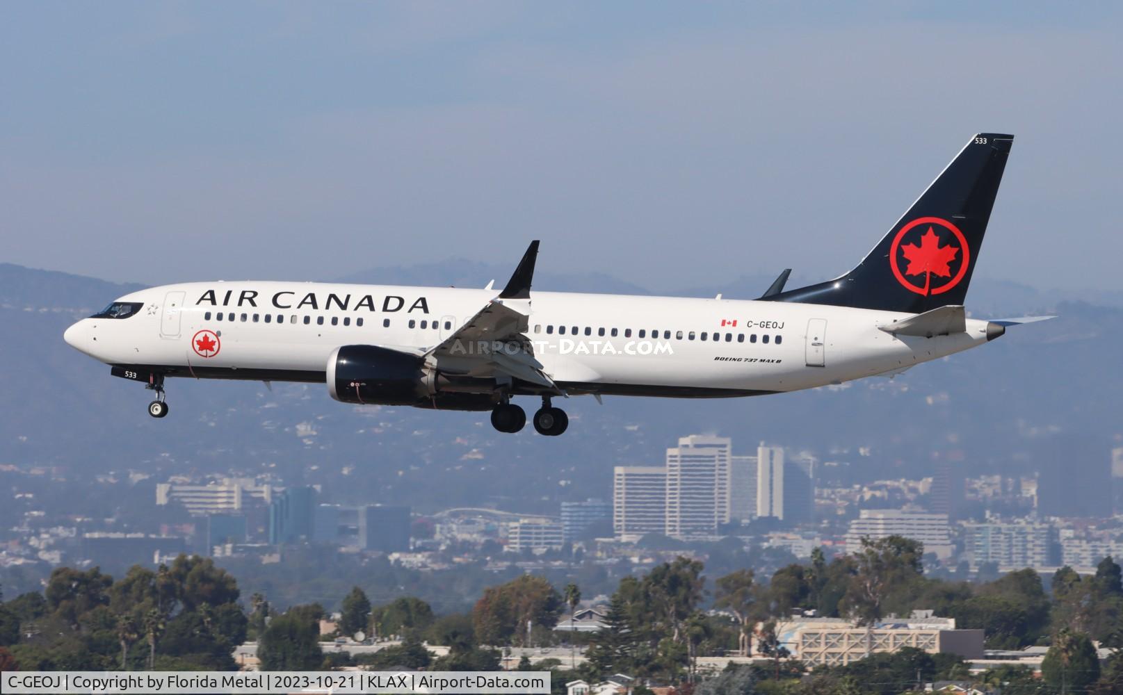 C-GEOJ, 2019 Boeing 737-8 MAX C/N 61237, ACA 737-8 zx CYYZ-LAX