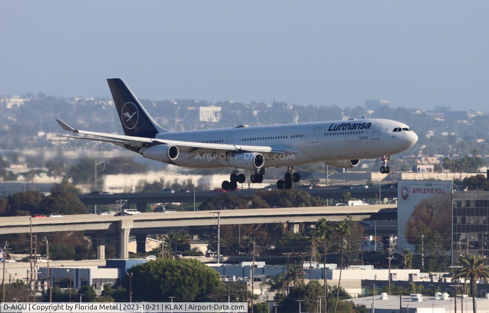 D-AIGU, 2000 Airbus A340-313 C/N 321, DLH A343 zx FRA-LAX