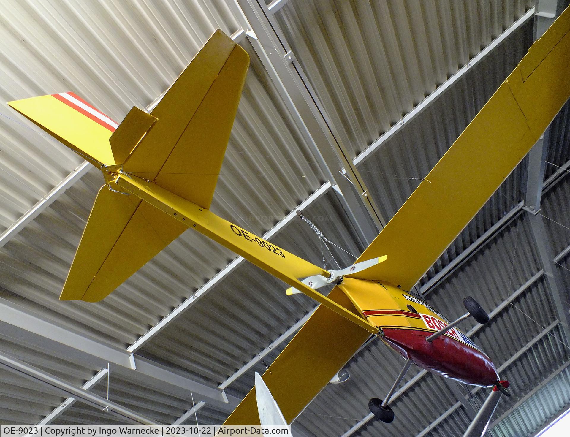 OE-9023, 1973 Militky-Brditschka MB-1E C/N 051, Militky-Brditschka MB-1E (world's first electric airplane) at the Österreichisches Luftfahrtmuseum (Austrian Aviation Museum), Graz-Thalerhof