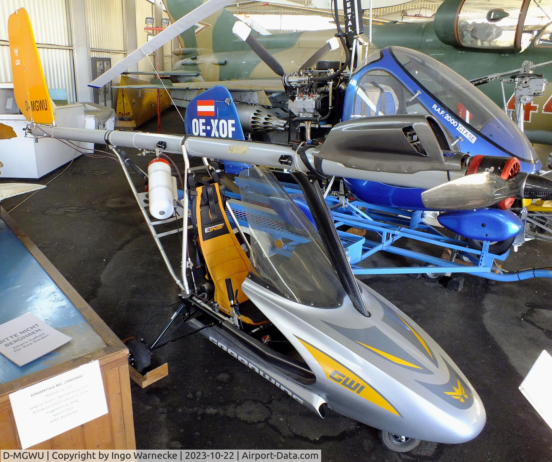 D-MGWU, Yuneec / Flightstar e-Spyder C/N not found_D-MGWU, Yuneec / Flightstar e-Spyder (wings / tailplane dismounted) at the Österreichisches Luftfahrtmuseum (Austrian Aviation Museum), Graz-Thalerhof