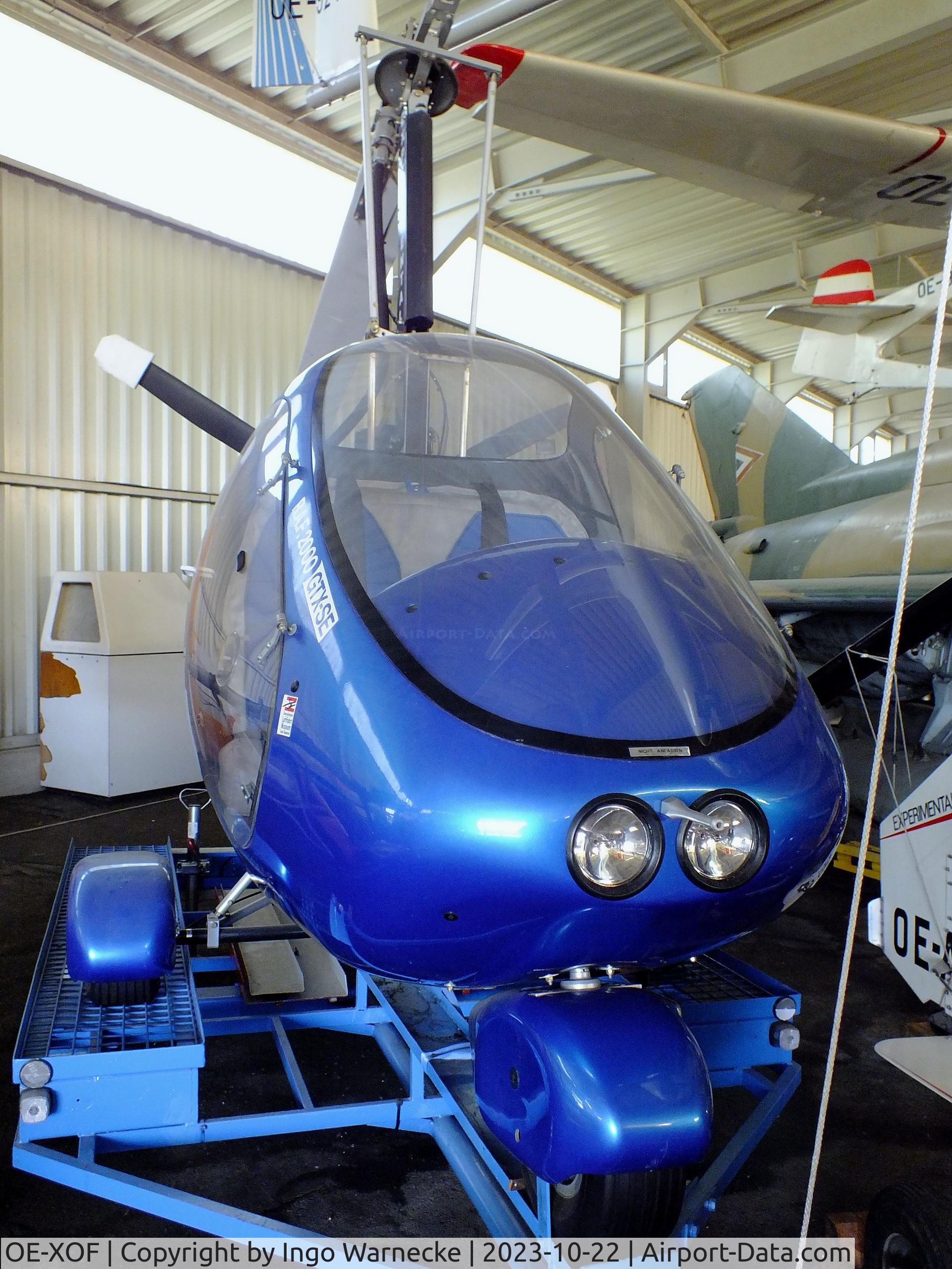 OE-XOF, RAF 2000 GTX SE C/N H2-01-12-498, RAF 2000 GTX-SE at the Österreichisches Luftfahrtmuseum (Austrian Aviation Museum), Graz-Thalerhof