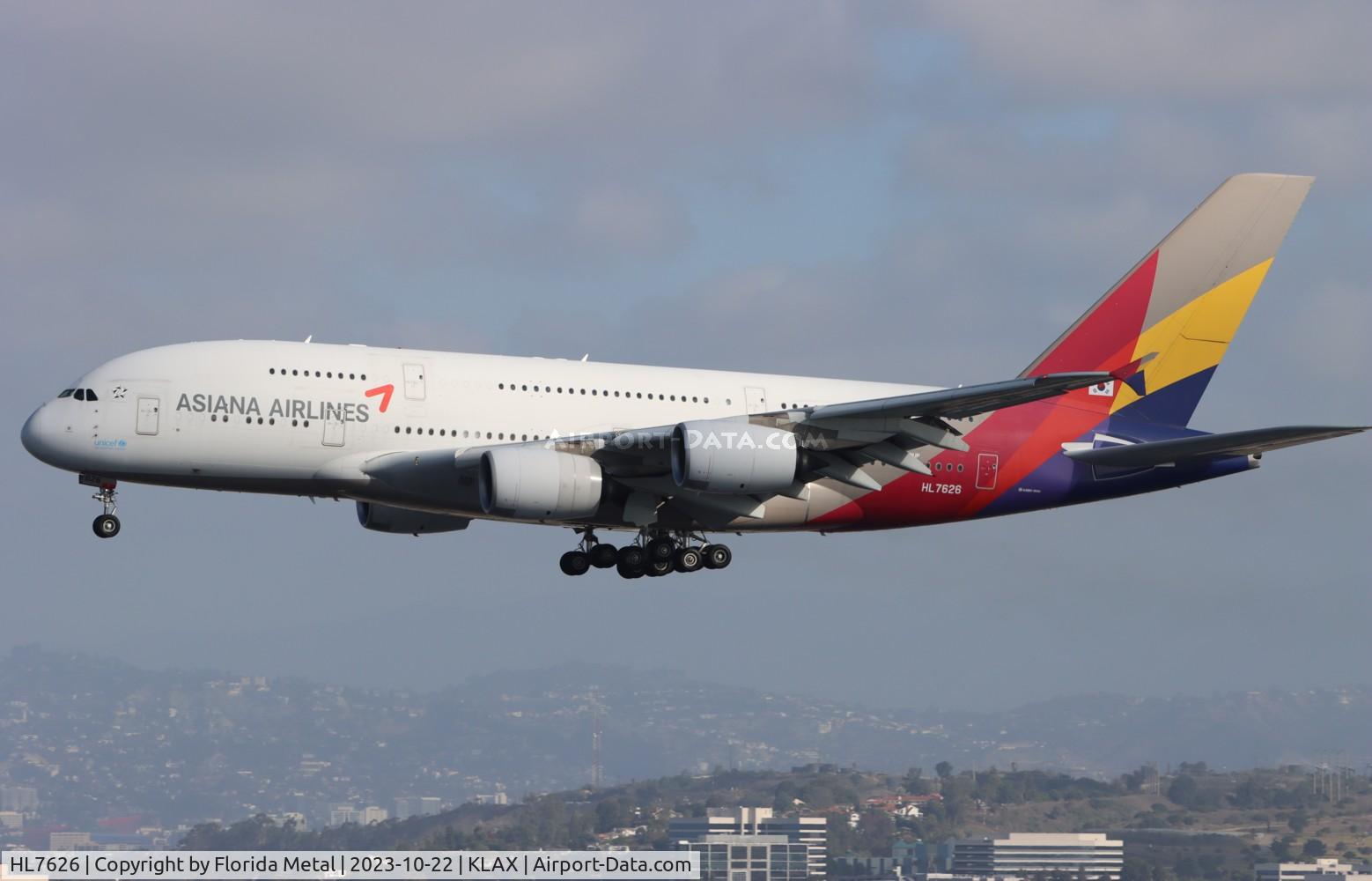 HL7626, 2013 Airbus A380-841 C/N 155, AAR A388 zx ICN-LAX