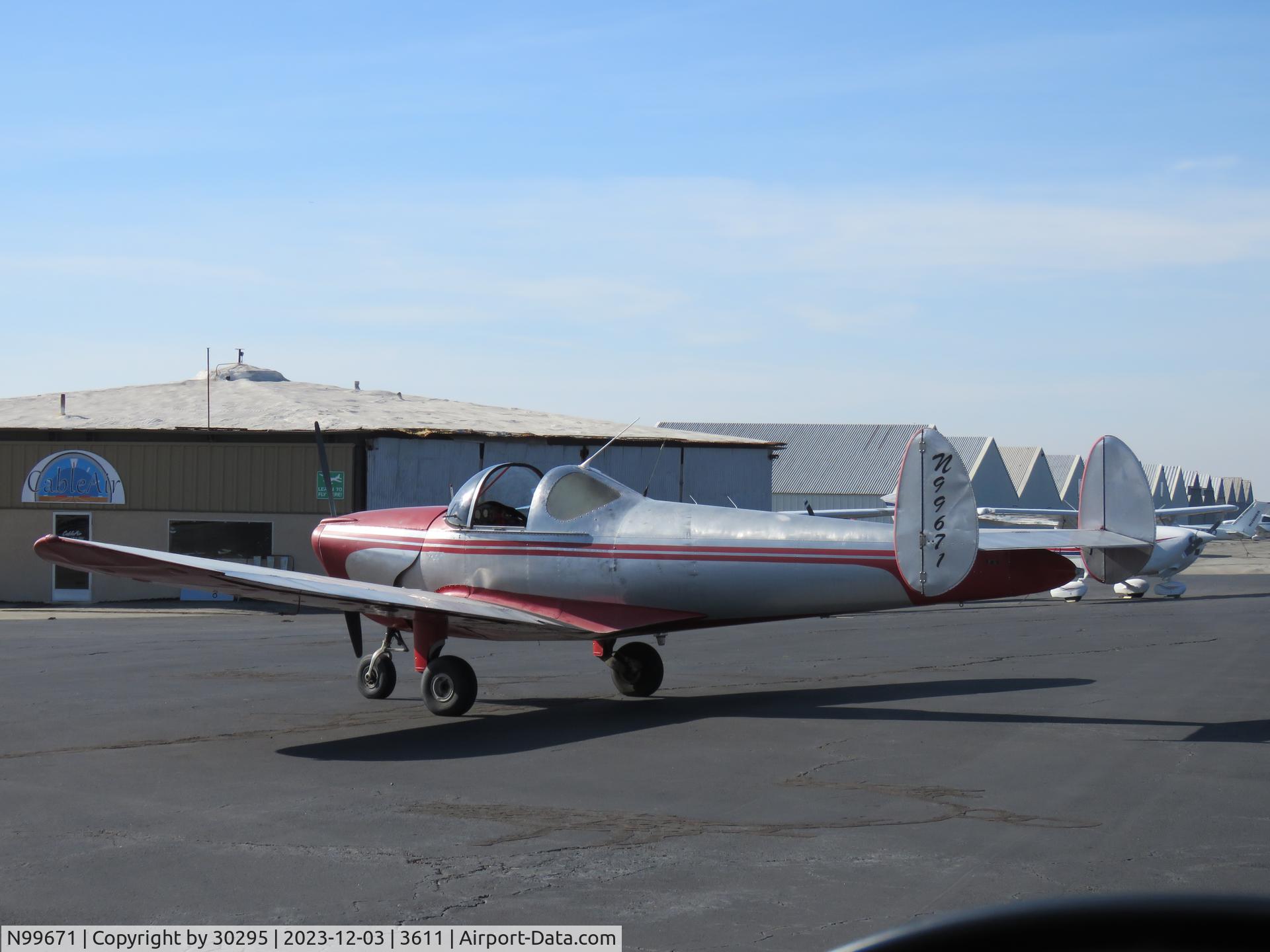 N99671, 1946 Erco 415C Ercoupe C/N 2294, Parked