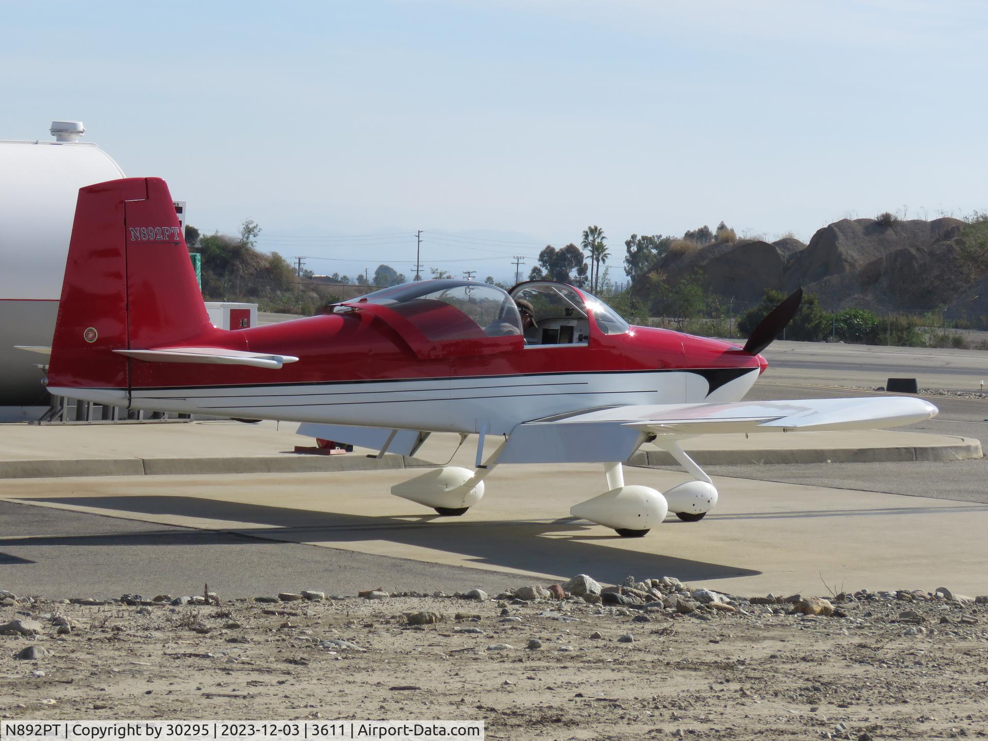 N892PT, 2012 Vans RV-7A C/N 70567, Fueled up