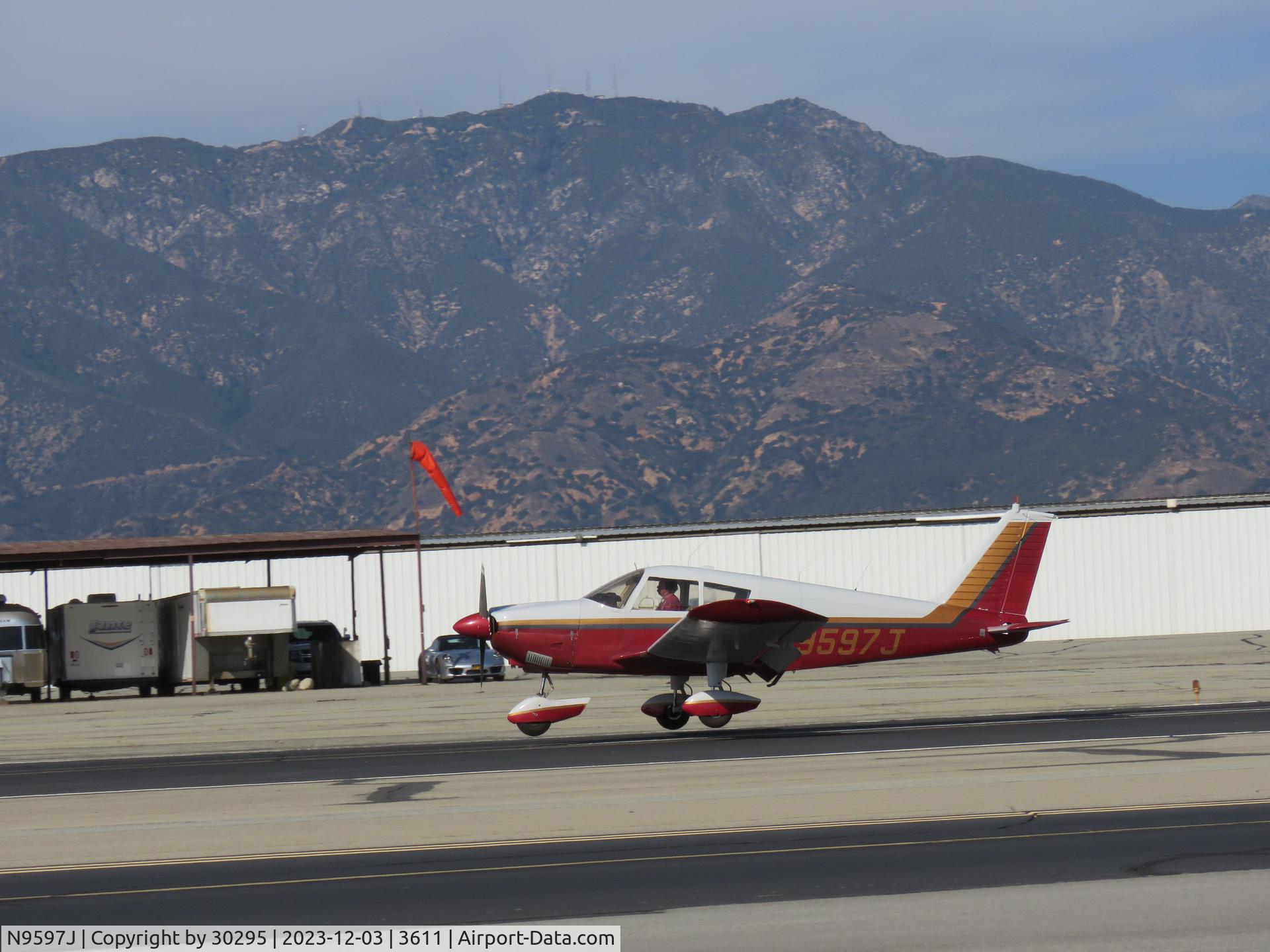 N9597J, 1966 Piper PA-28-180 C/N 28-3743, Rolling out