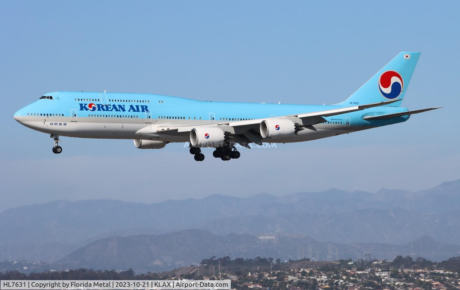 HL7631, 2015 Boeing 747-8B5 C/N 40906, KAL 747-8 zx ICN-LAX