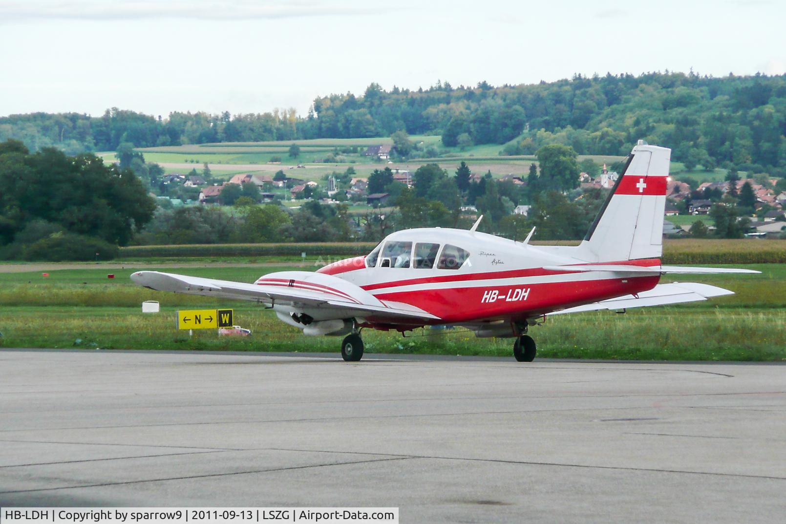 HB-LDH, 1966 Piper PA-23-250 C/N 27-3305, At Grenchen. HB-registered from 1966-09-07 til 2016-03-03 and again since 2017-05-10
