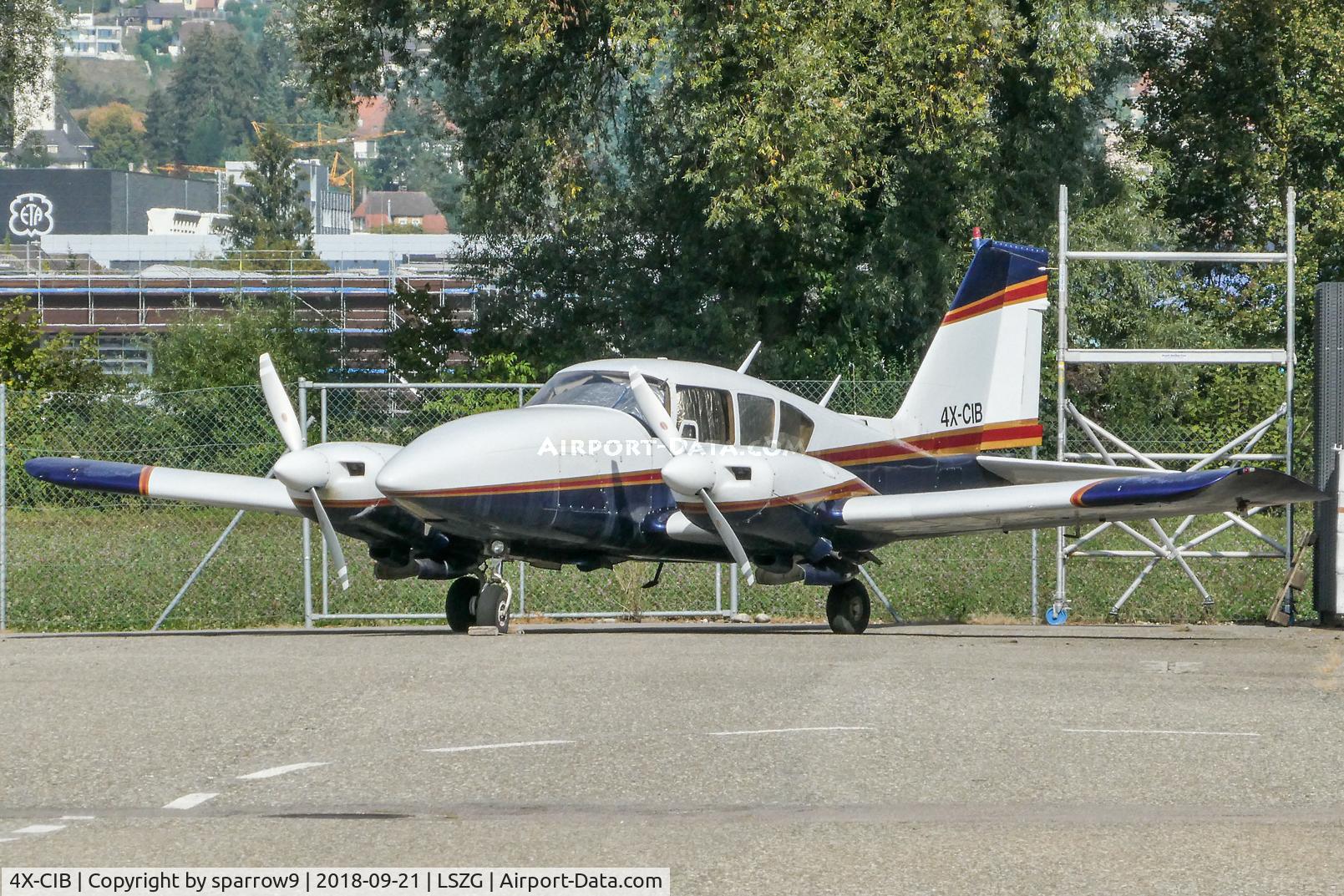 4X-CIB, 1973 Piper PA-23-250 Aztec C/N 27-7305064, Waiting for maintenance at Grenchen.