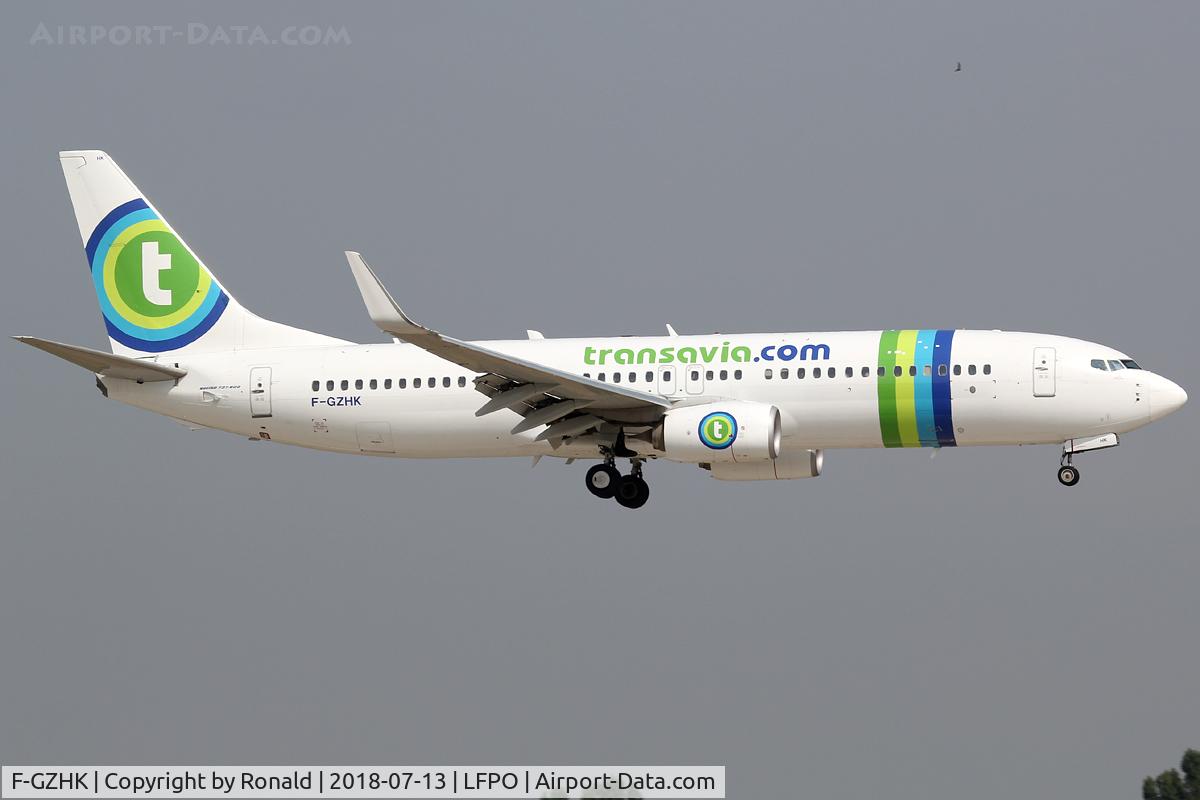 F-GZHK, 2014 Boeing 737-8K2 C/N 37790, at orly