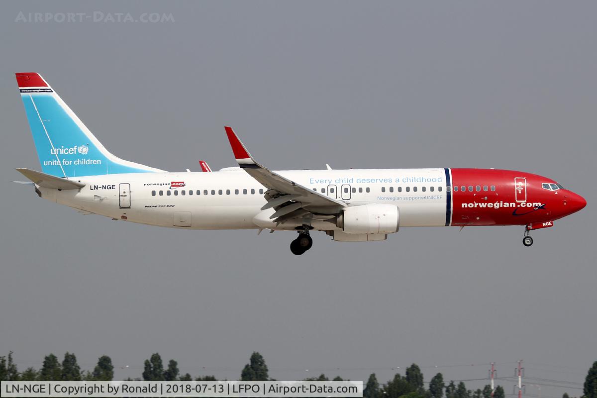 LN-NGE, 2012 Boeing 737-8JP C/N 39050, at orly