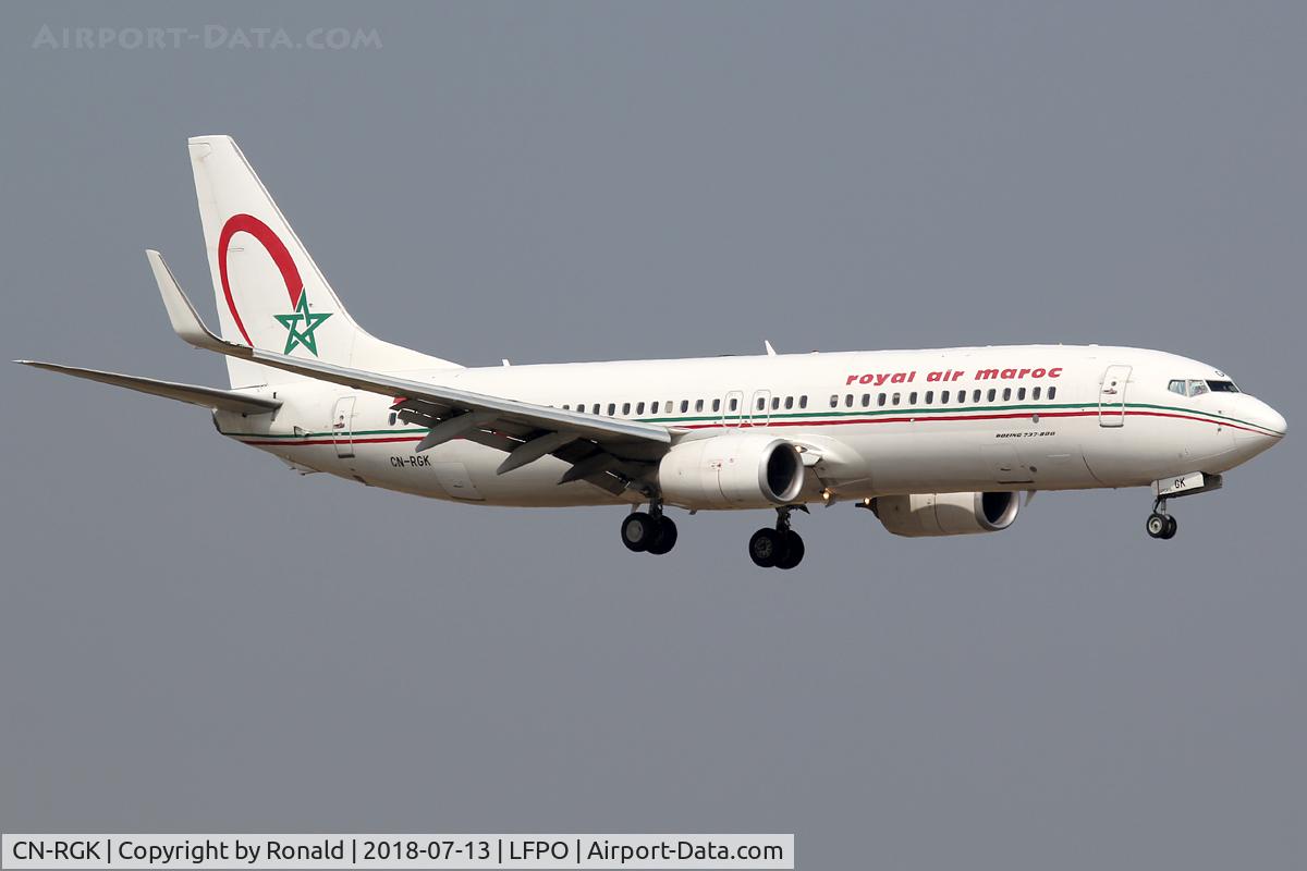 CN-RGK, 2012 Boeing 737-8B6 C/N 33073, at orly