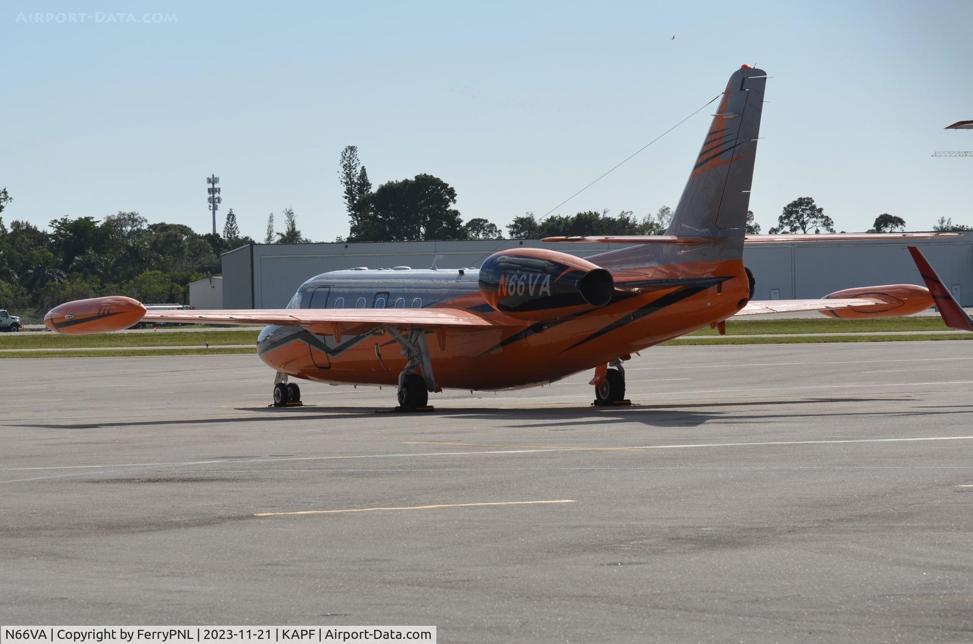 N66VA, 1983 Israel Aircraft Industries IAI-1124 Westwind C/N 375, Franco plastered his Westwind in orange.