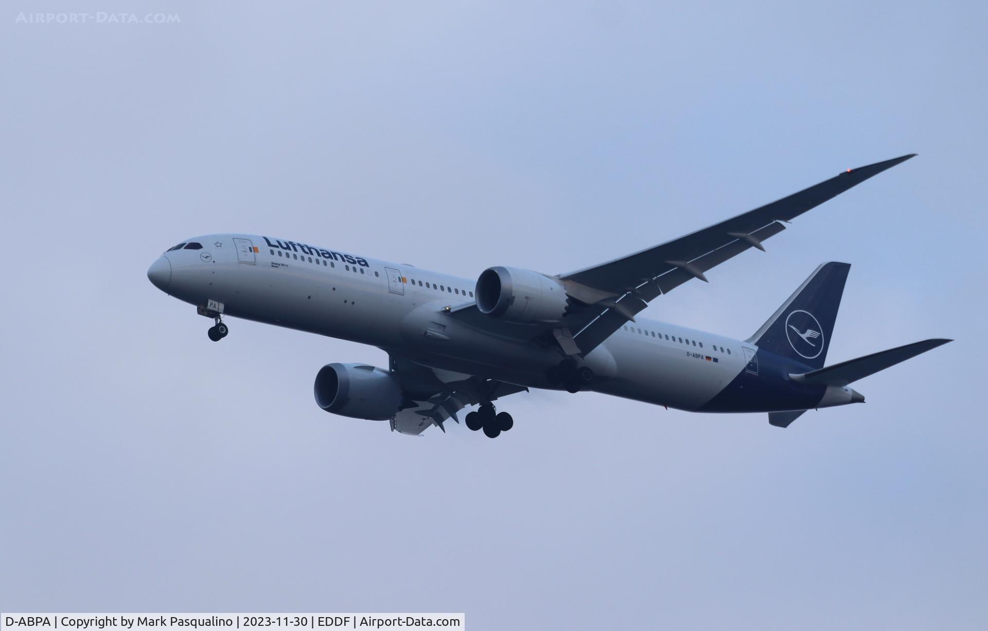 D-ABPA, 2019 Boeing 787-9 Dreamliner Dreamliner C/N 62730, Boeing 787-9 Dreamliner
