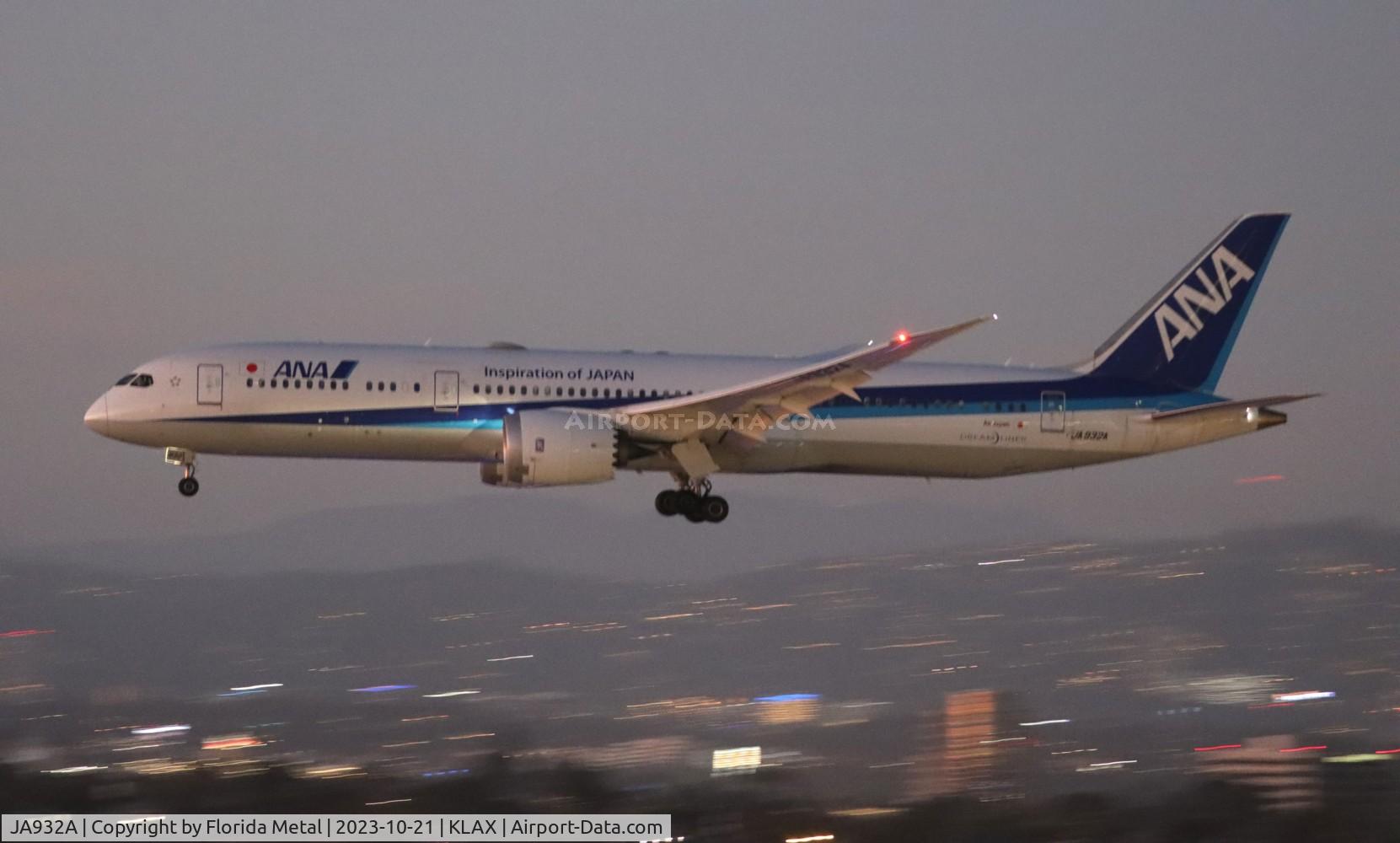 JA932A, 2020 Boeing 787-9 Dreamliner Dreamliner C/N 43866, ANA 789 zx RJTT / HND-LAX