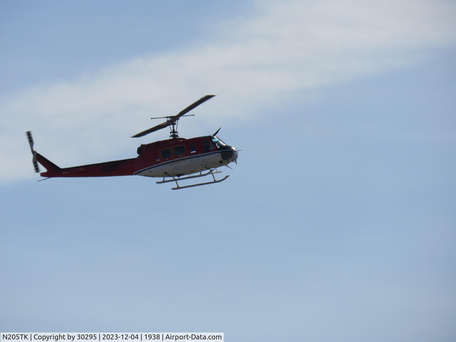 N205TK, 1973 Bell 205A-1 C/N 30131, Heading home