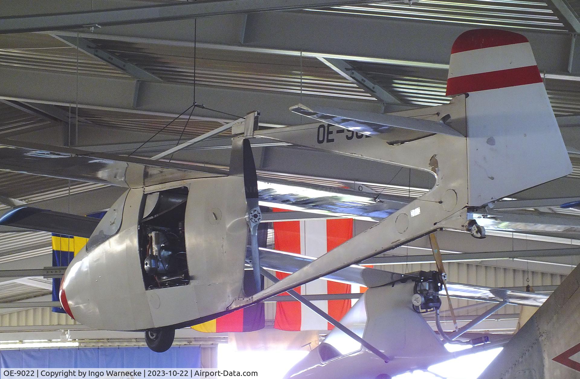 OE-9022, Essenko Flugzeugbau Krähe V C/N 24, Raab (Essenko Flugzeugbau) Krähe V at the Österreichisches Luftfahrtmuseum (Austrian Aviation Museum), Graz-Thalerhof