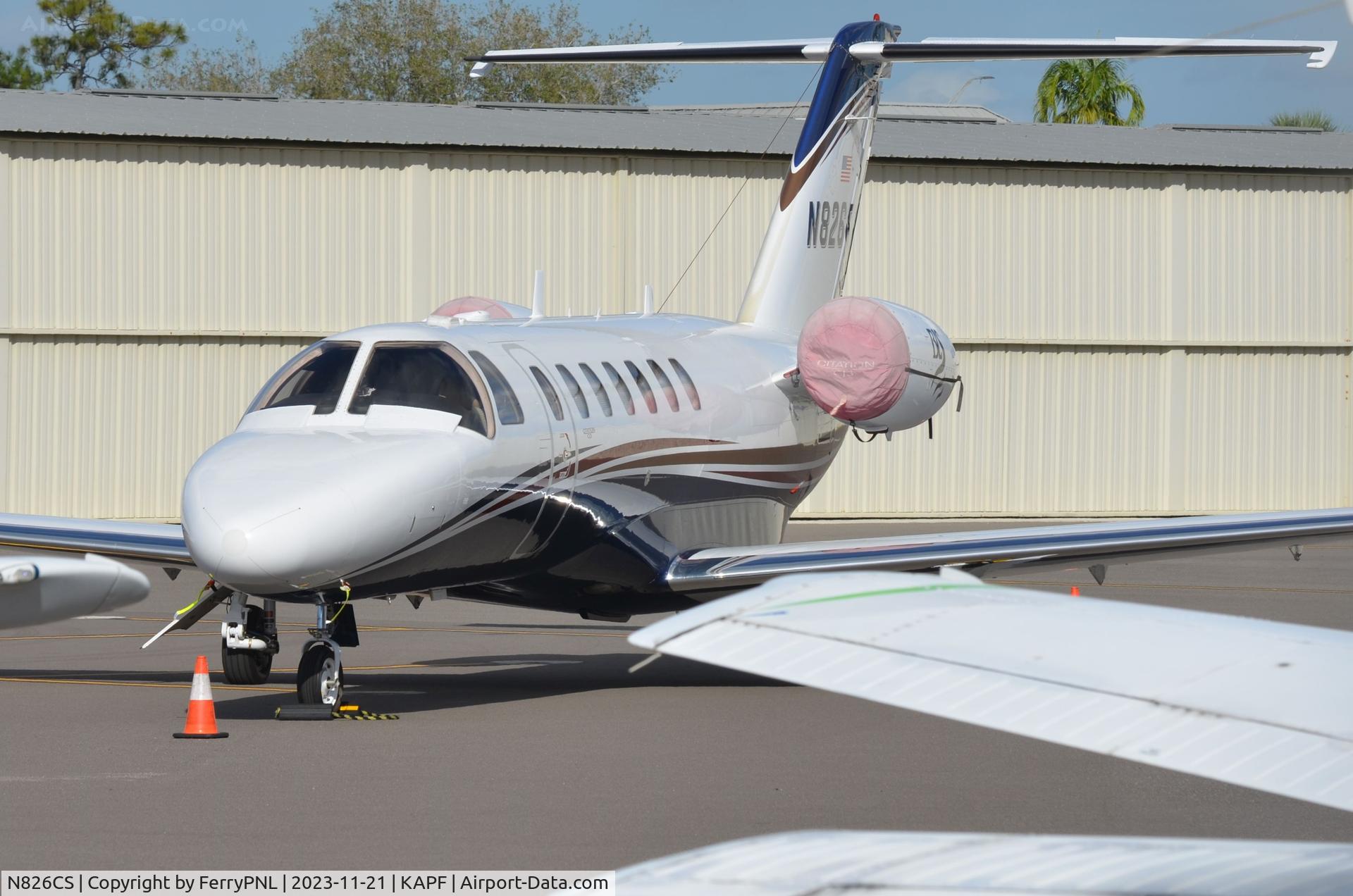 N826CS, 2008 Cessna 525B C/N 525B0229, Parked in the corner Ce525B of Sterling Services