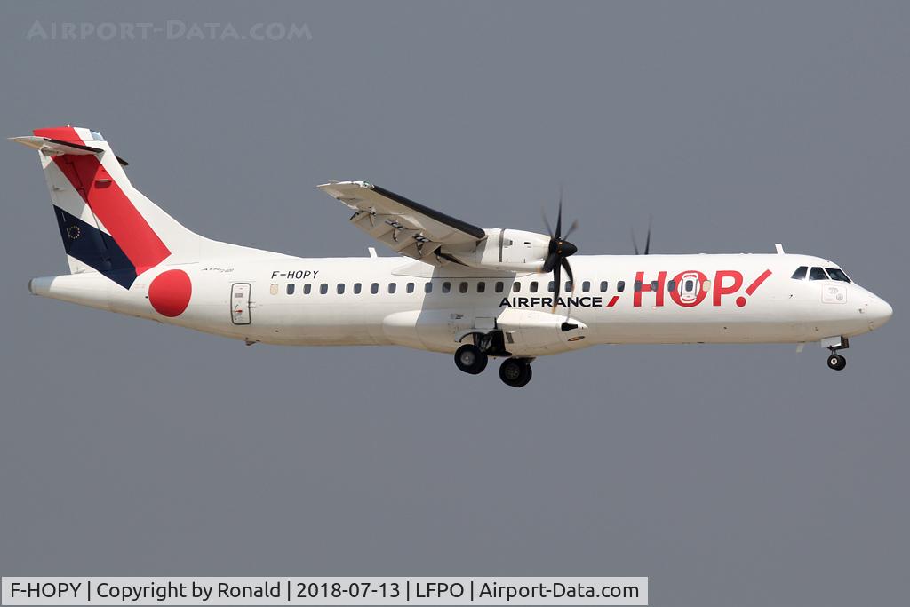 F-HOPY, 2015 ATR 72-600 (72-212A) C/N 1237, at orly
