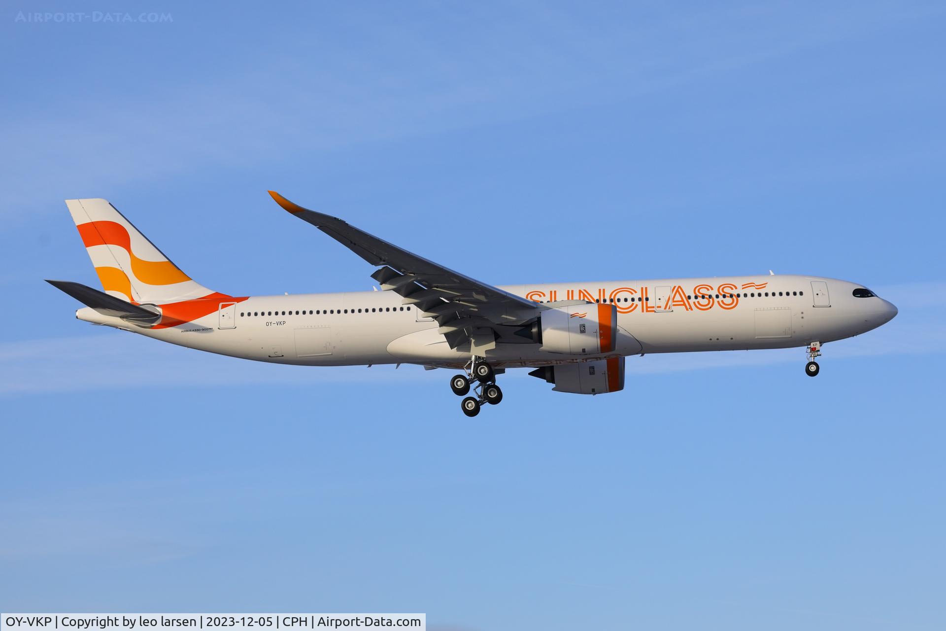 OY-VKP, 2023 Airbus A330-941 C/N 2050, Copenhagen 5.12.2023 on delivery flight