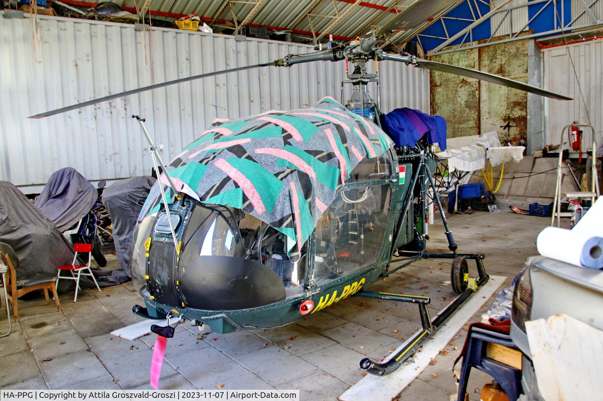 HA-PPG, 1969 Aerospatiale SA-318C Alouette II Astazou C/N 2107/716-A183, Zirc-Tündérmajor Airfield, Hungary