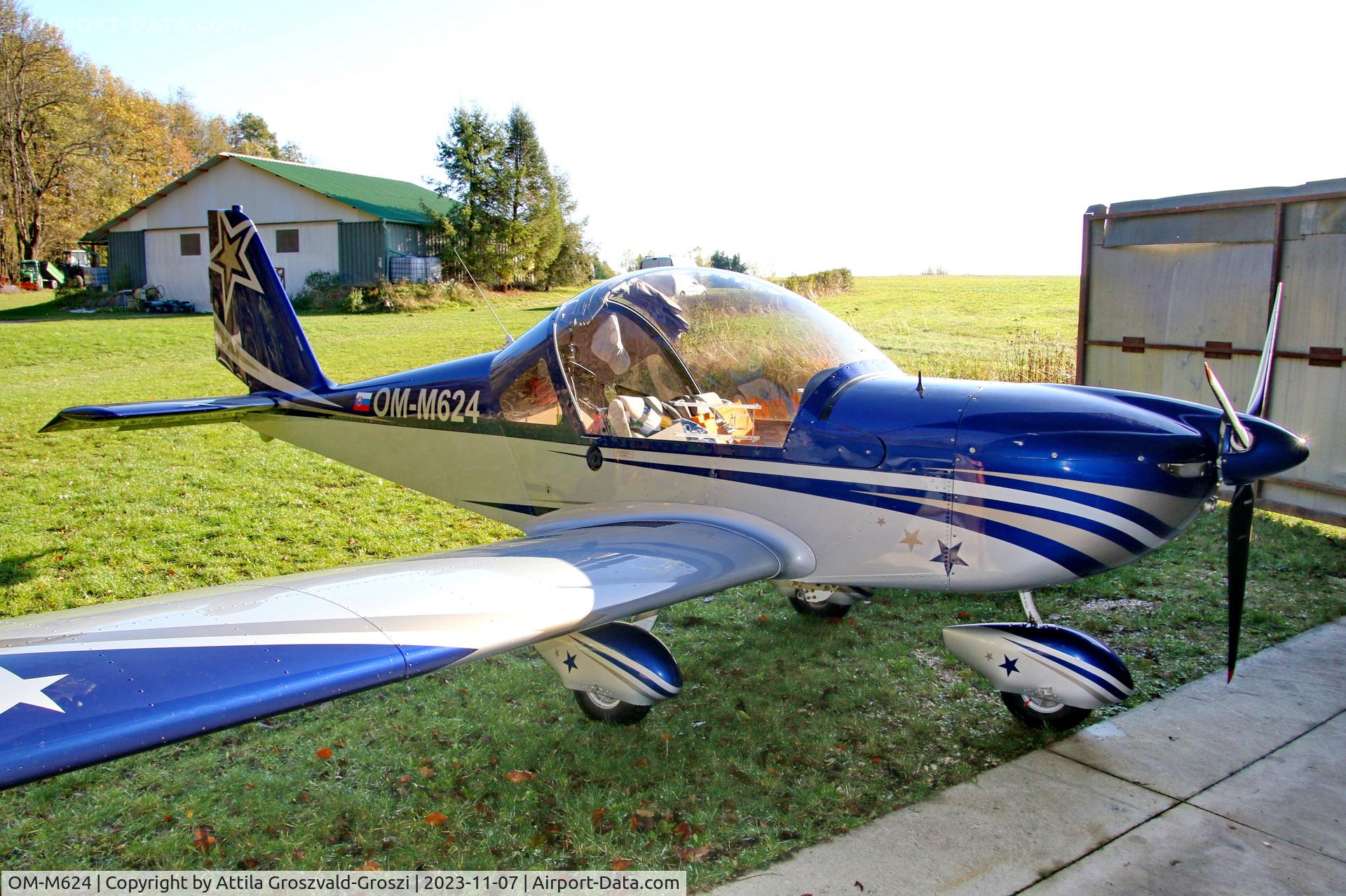 OM-M624, 2007 Evektor-Aerotechnik EV-97 Eurostar C/N 2007-3101, Zirc-Tündérmajor Airfield, Hungary