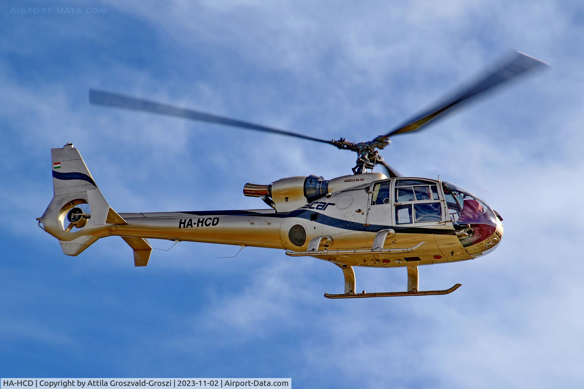 HA-HCD, 1972 Westland SA-341C Gazelle HT2 C/N 1098, In the airspace of the village of Ajka-Bakonygyepes, Hungary