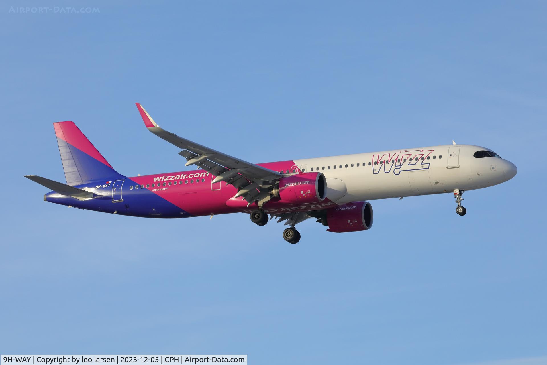 9H-WAY, 2023 Airbus A321-271 Neo C/N 11233, Copenhagen 5.12.2023