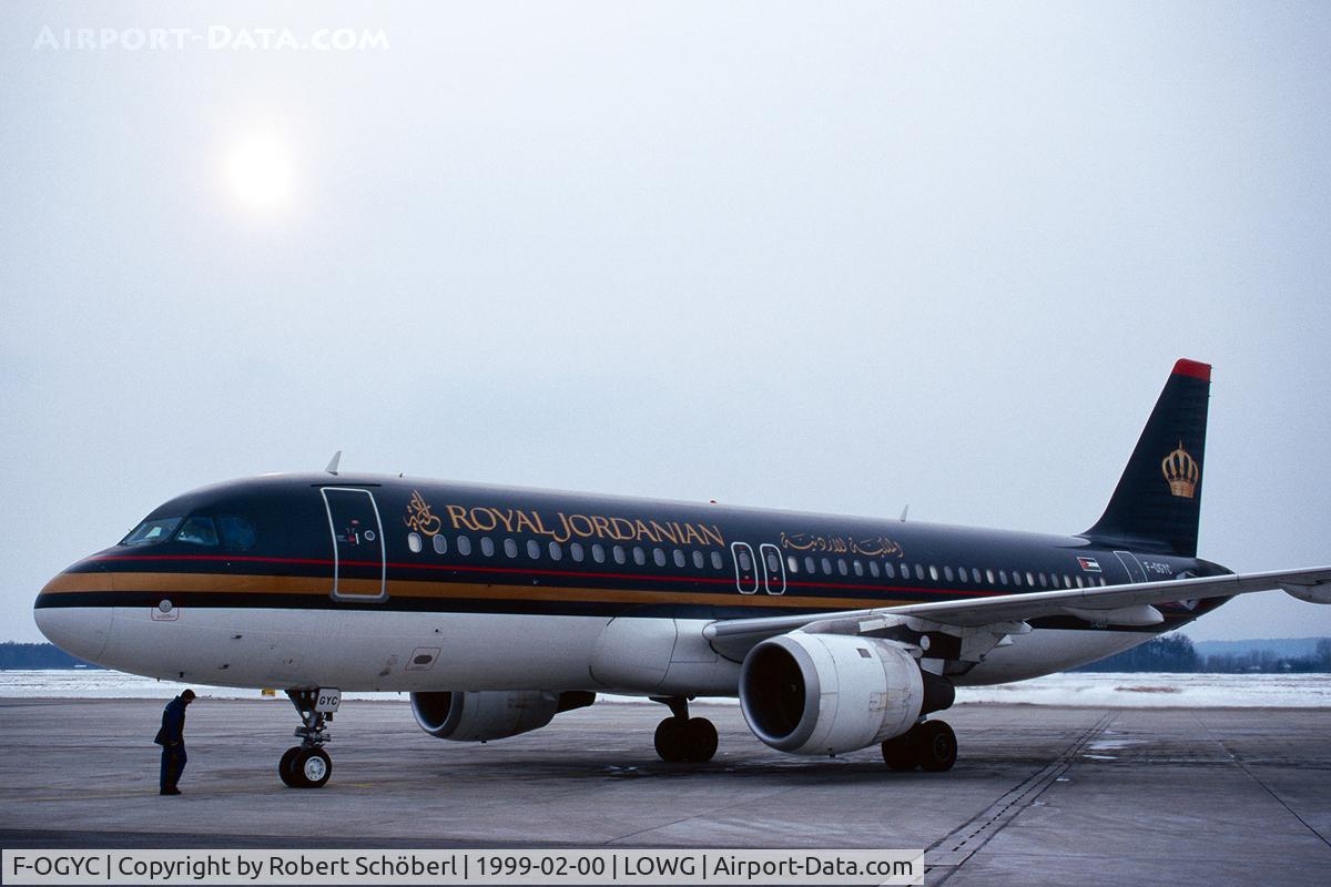 F-OGYC, 1995 Airbus A320-212 C/N 569, F-OGYC @ LOWG 1999