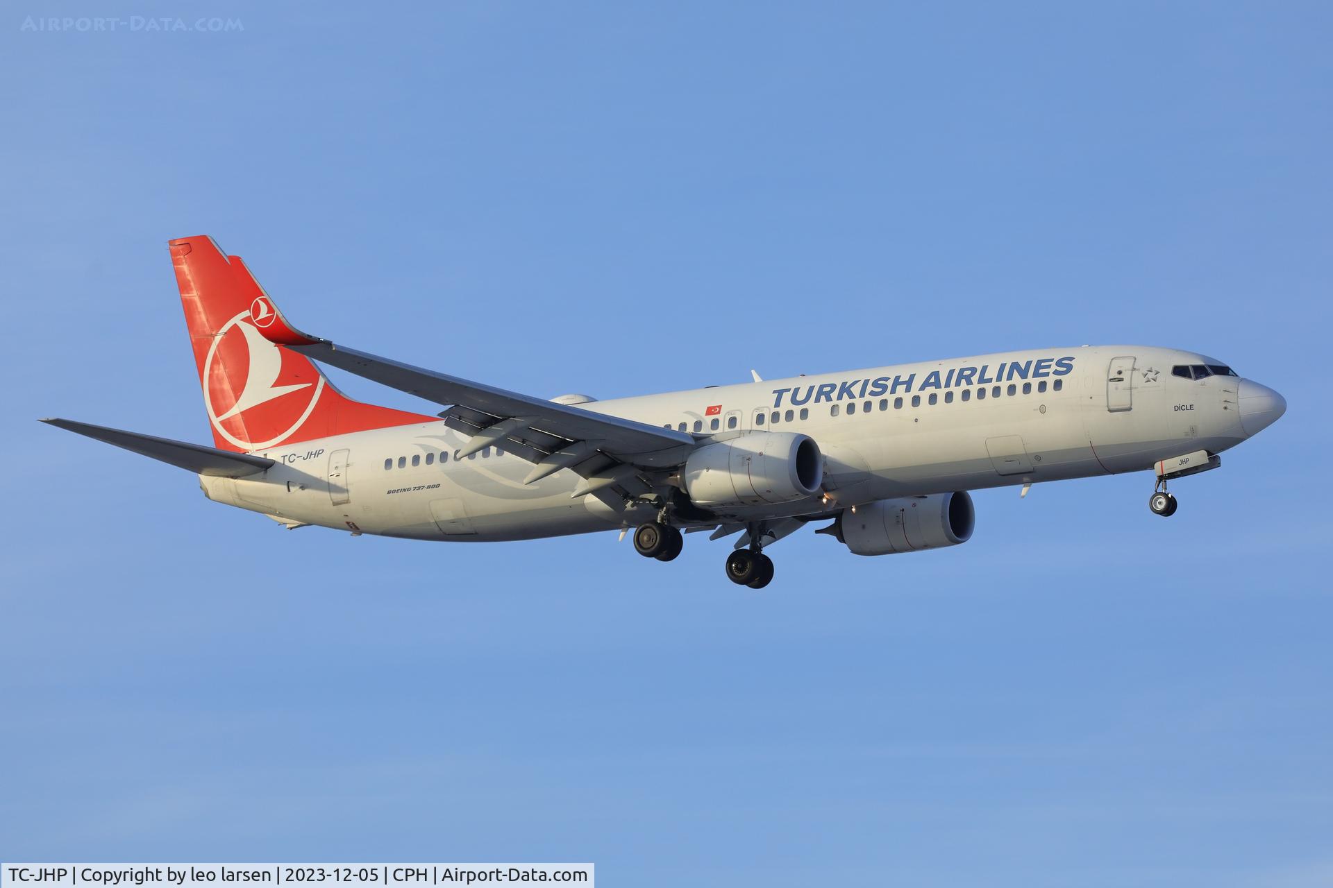 TC-JHP, 2012 Boeing 737-8F2 C/N 42000, Copenhagen 5.12.2023